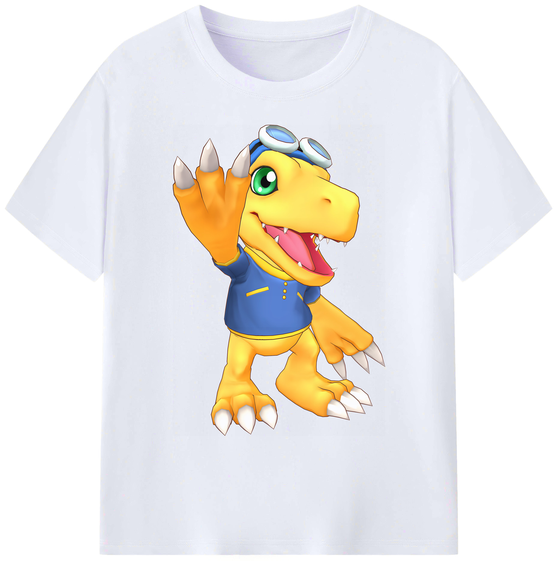 （画像用） Digimon デジタルモンスター/デジモン 綿100％ メンズ半袖Tシャツ｜肌触りやわらか＆通気性