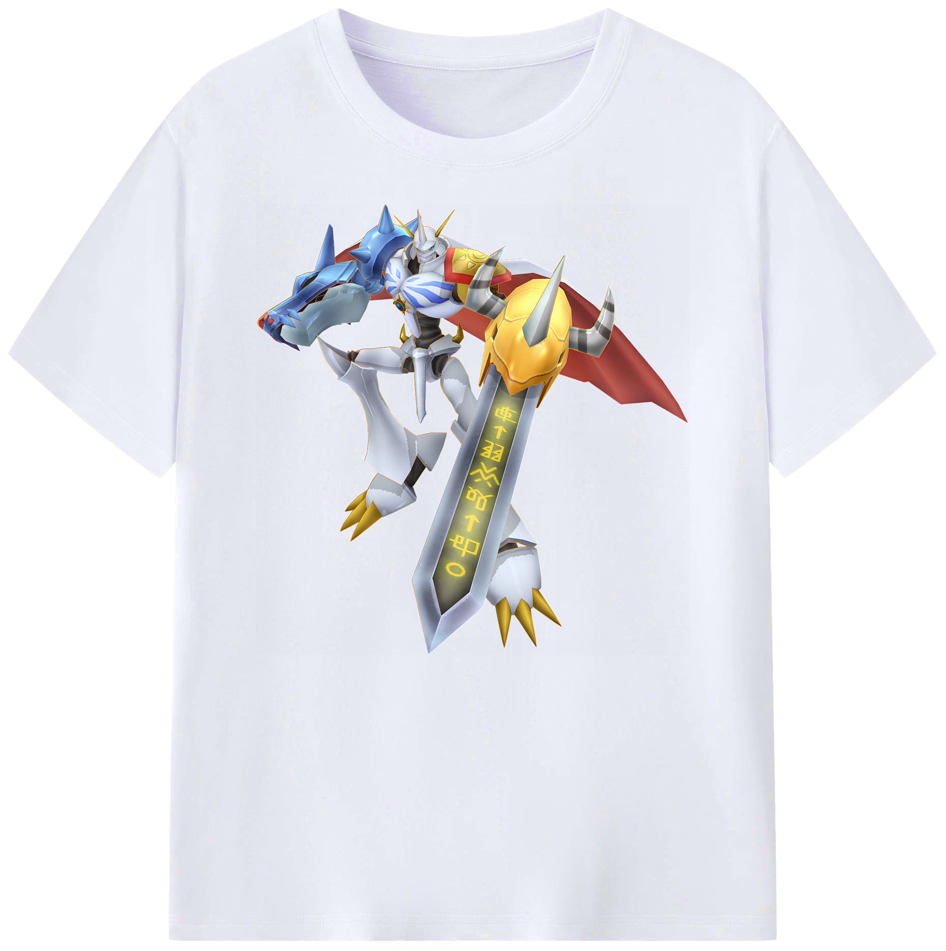 （画像用） Digimon デジタルモンスター/デジモン 綿100％ メンズ半袖Tシャツ｜肌触りやわらか＆通気性