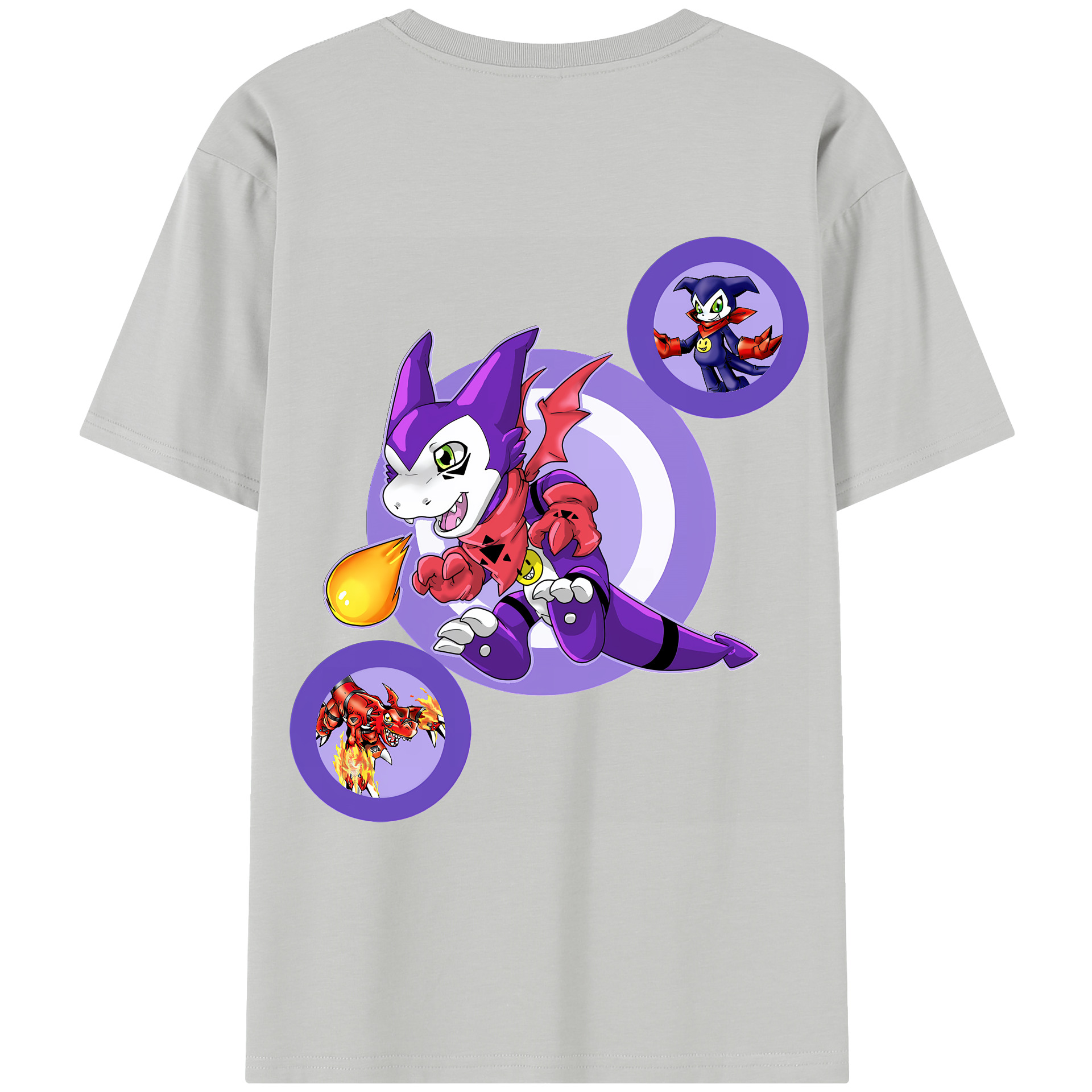 （画像用） Digimon デジタルモンスター/デジモン レディース半袖Tシャツ(バックプリント)