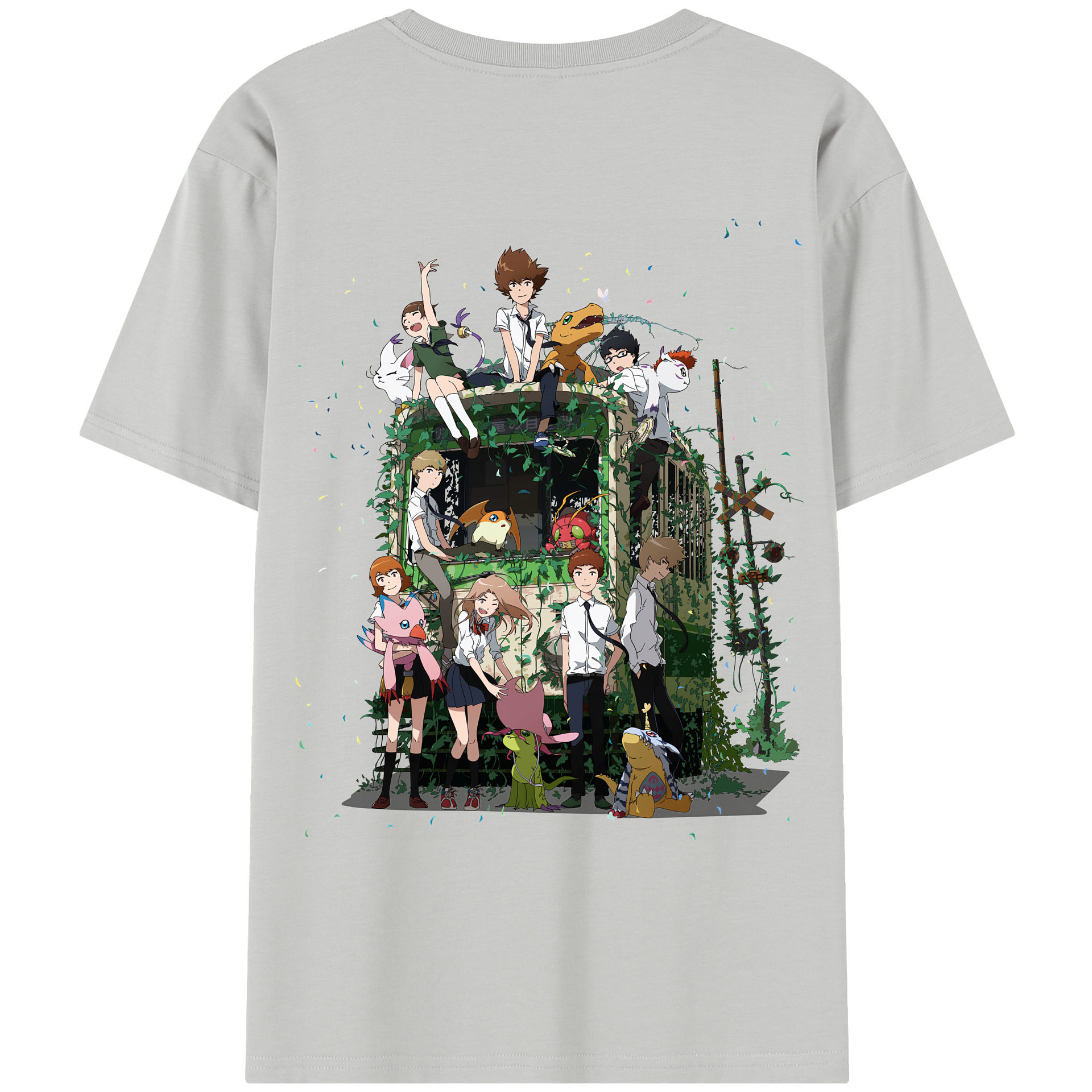 （画像用） Digimon デジタルモンスター/デジモン レディース半袖Tシャツ(バックプリント)