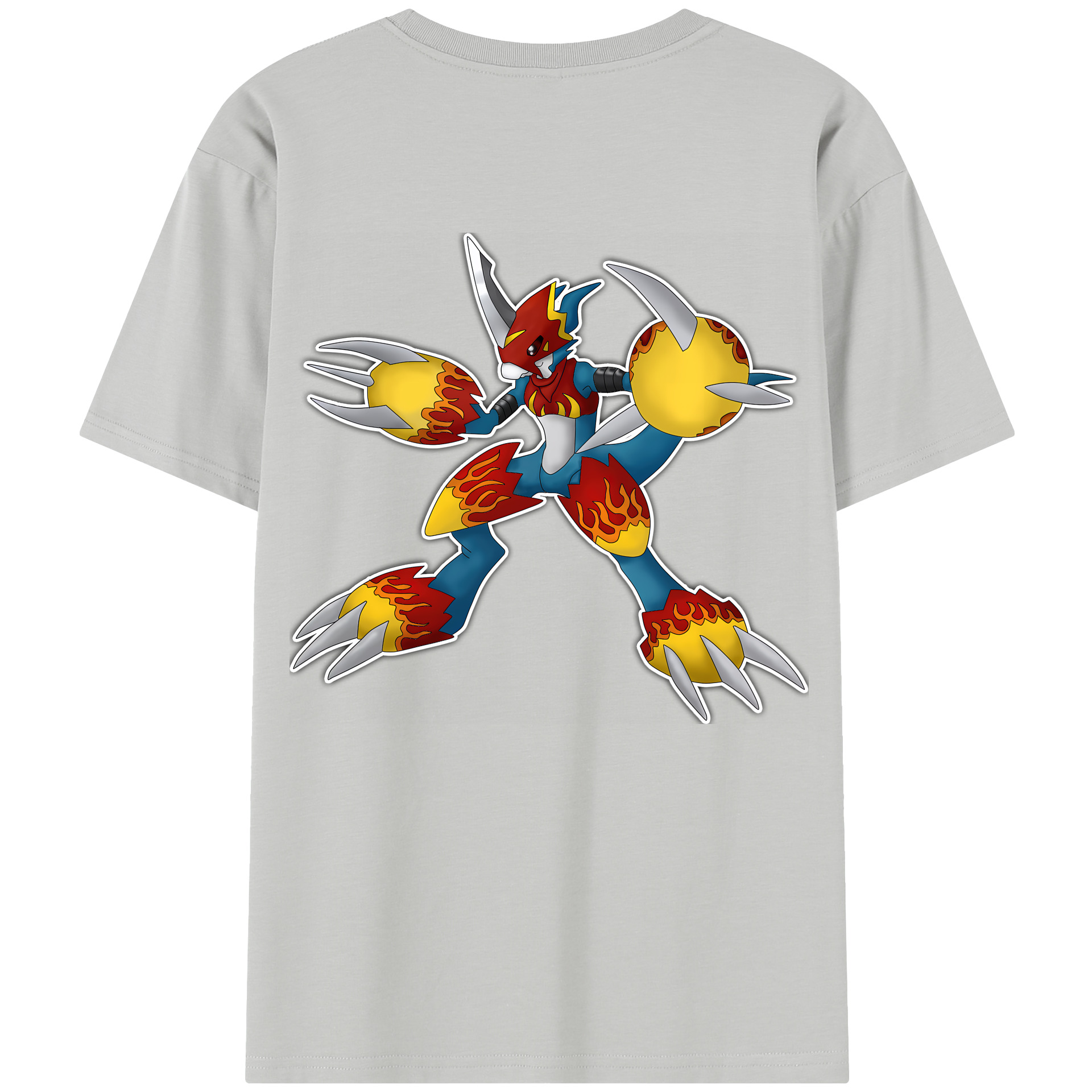 （画像用） Digimon デジタルモンスター/デジモン レディース半袖Tシャツ(バックプリント)