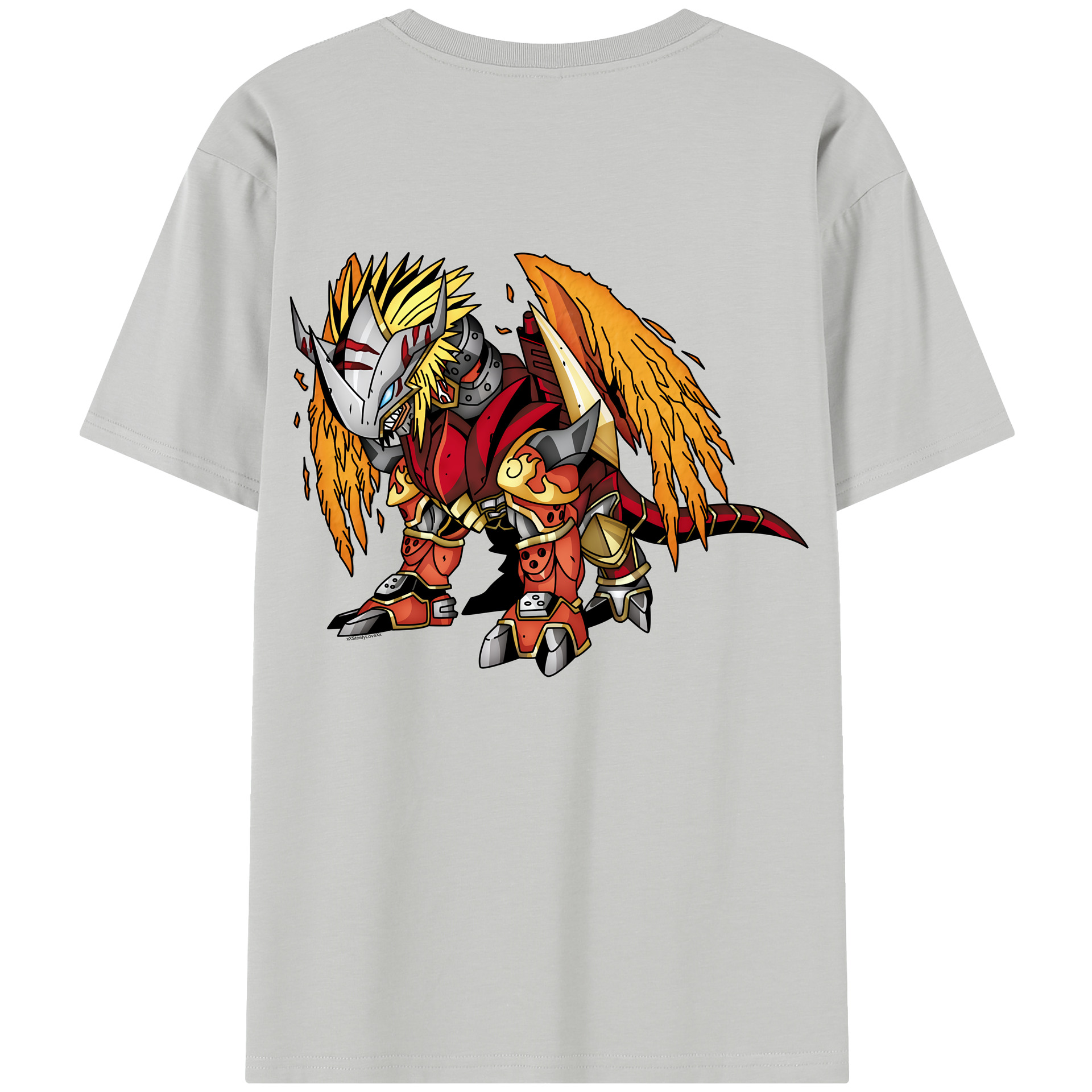（画像用） Digimon デジタルモンスター/デジモン レディース半袖Tシャツ(バックプリント)