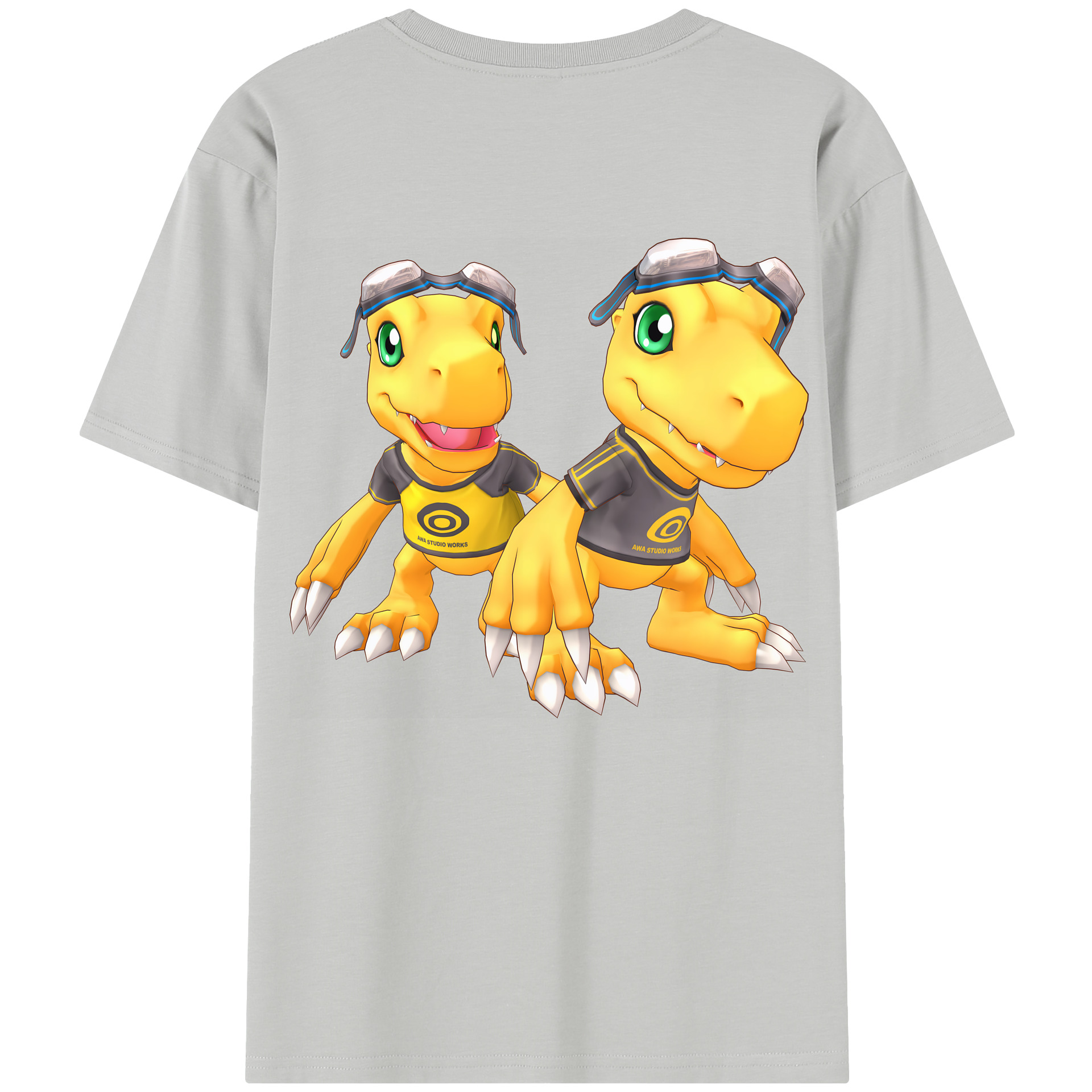 （画像用） Digimon デジタルモンスター/デジモン レディース半袖Tシャツ(バックプリント)