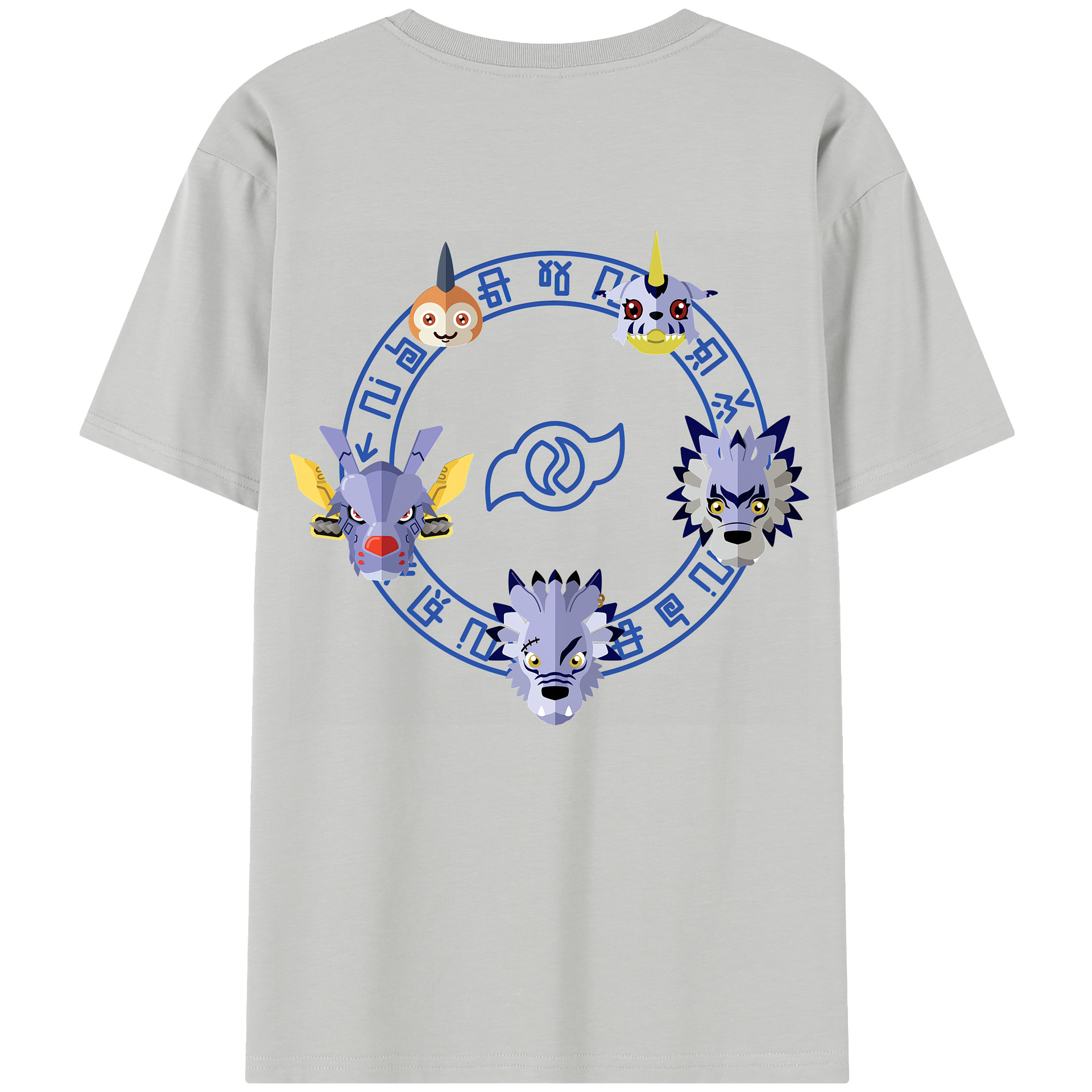 （画像用） Digimon デジタルモンスター/デジモン レディース半袖Tシャツ(バックプリント)
