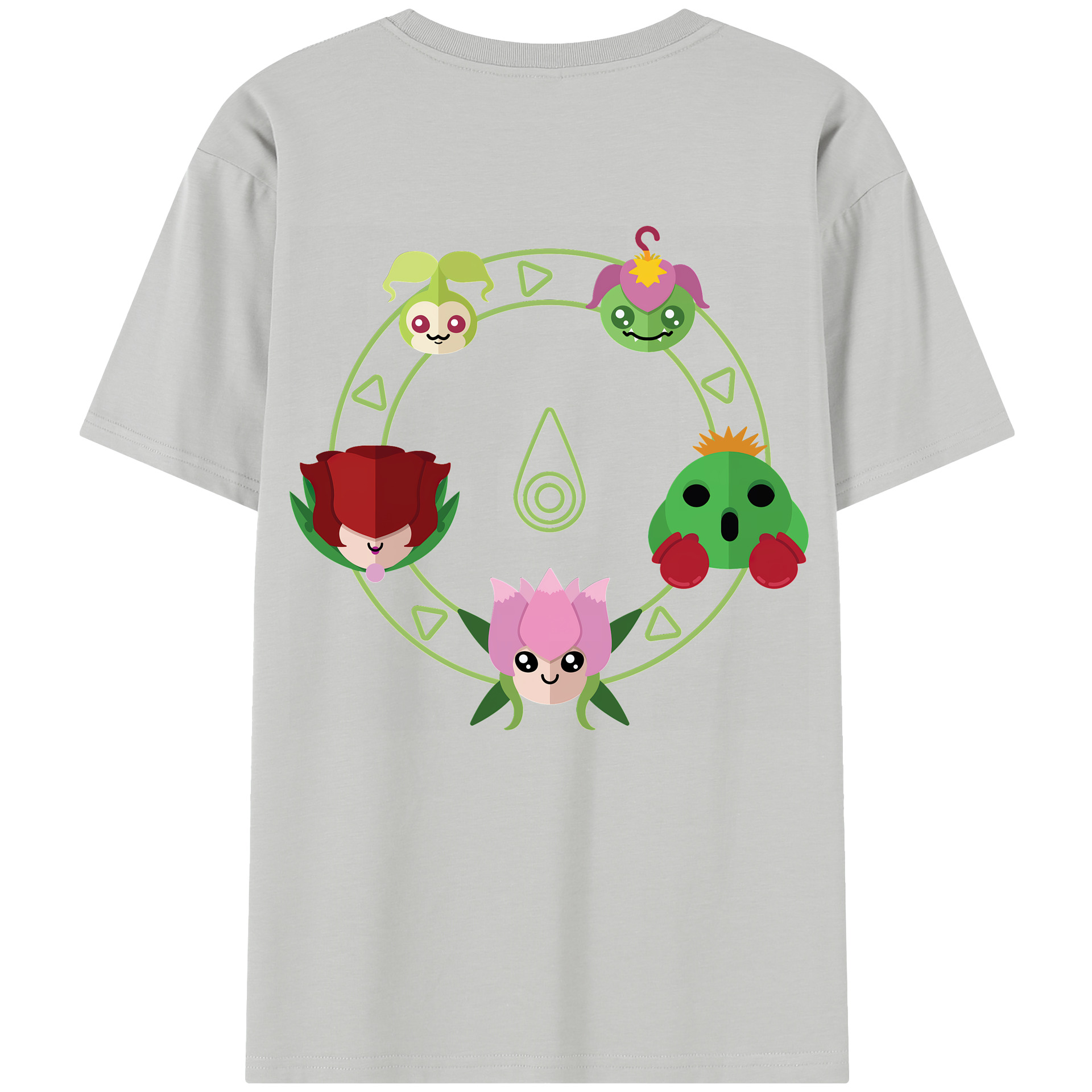 （画像用） Digimon デジタルモンスター/デジモン レディース半袖Tシャツ(バックプリント)