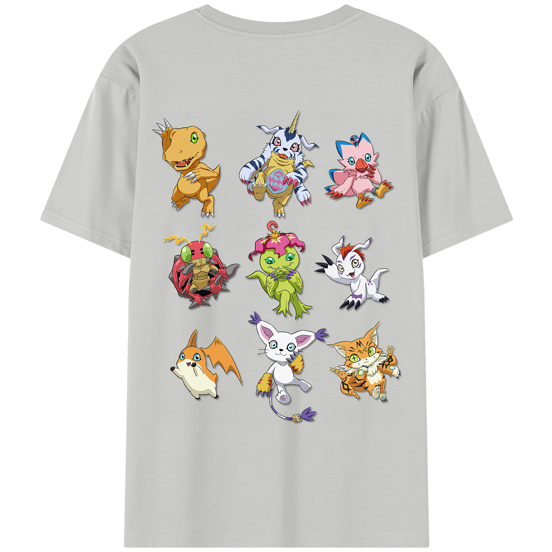 （画像用） Digimon デジタルモンスター/デジモン レディース半袖Tシャツ(バックプリント)