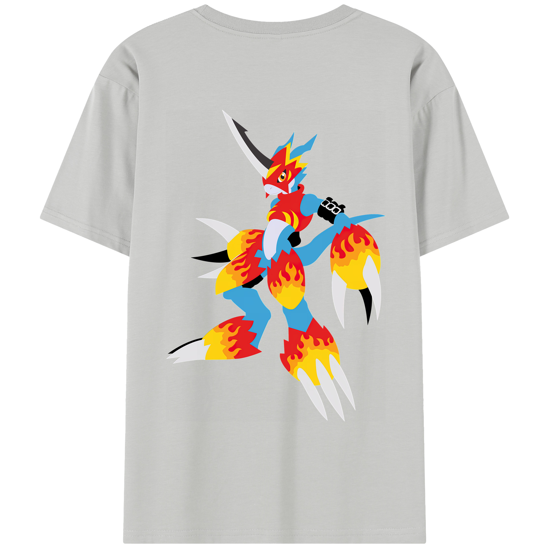 （画像用） Digimon デジタルモンスター/デジモン レディース半袖Tシャツ(バックプリント)