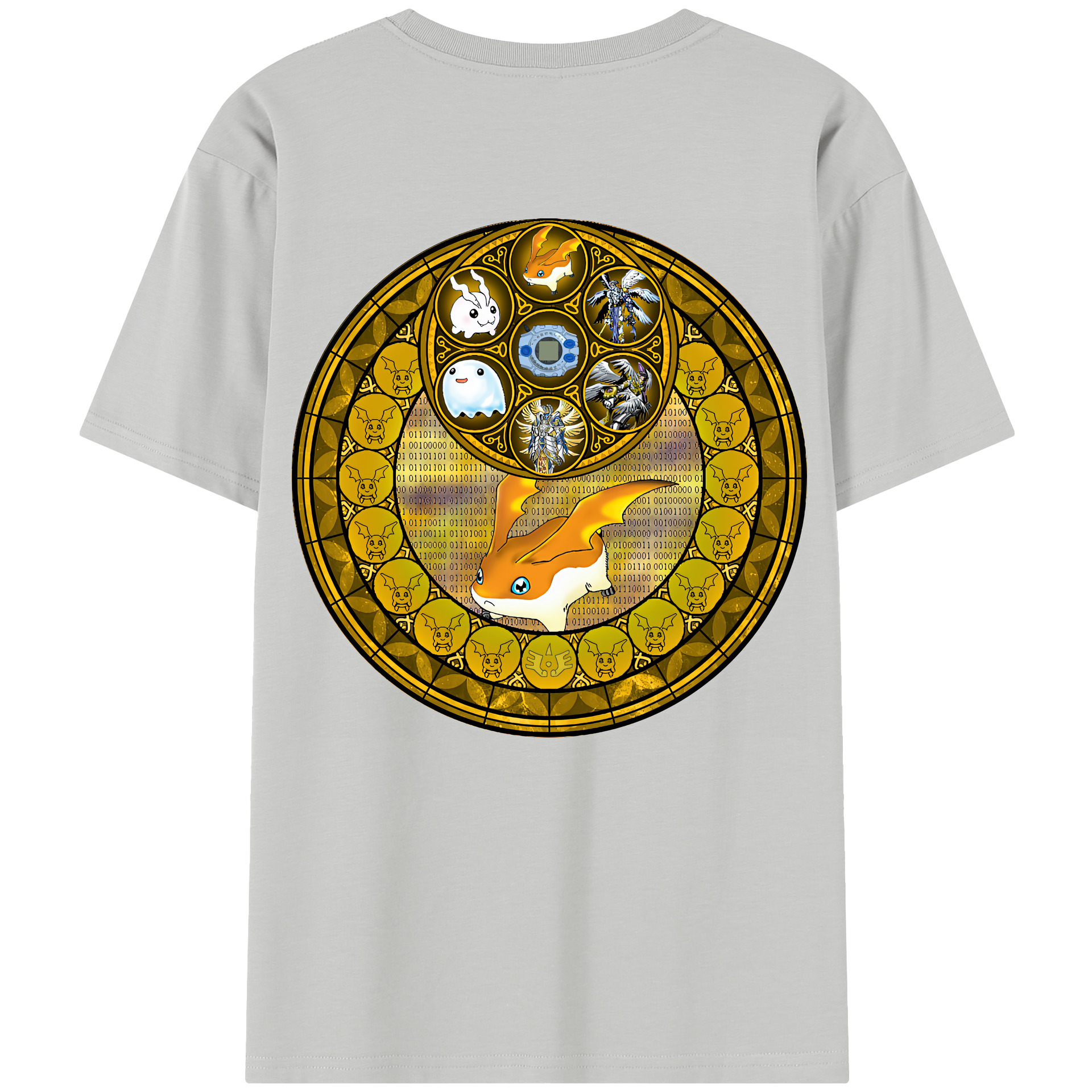 （画像用） Digimon デジタルモンスター/デジモン レディース半袖Tシャツ(バックプリント)