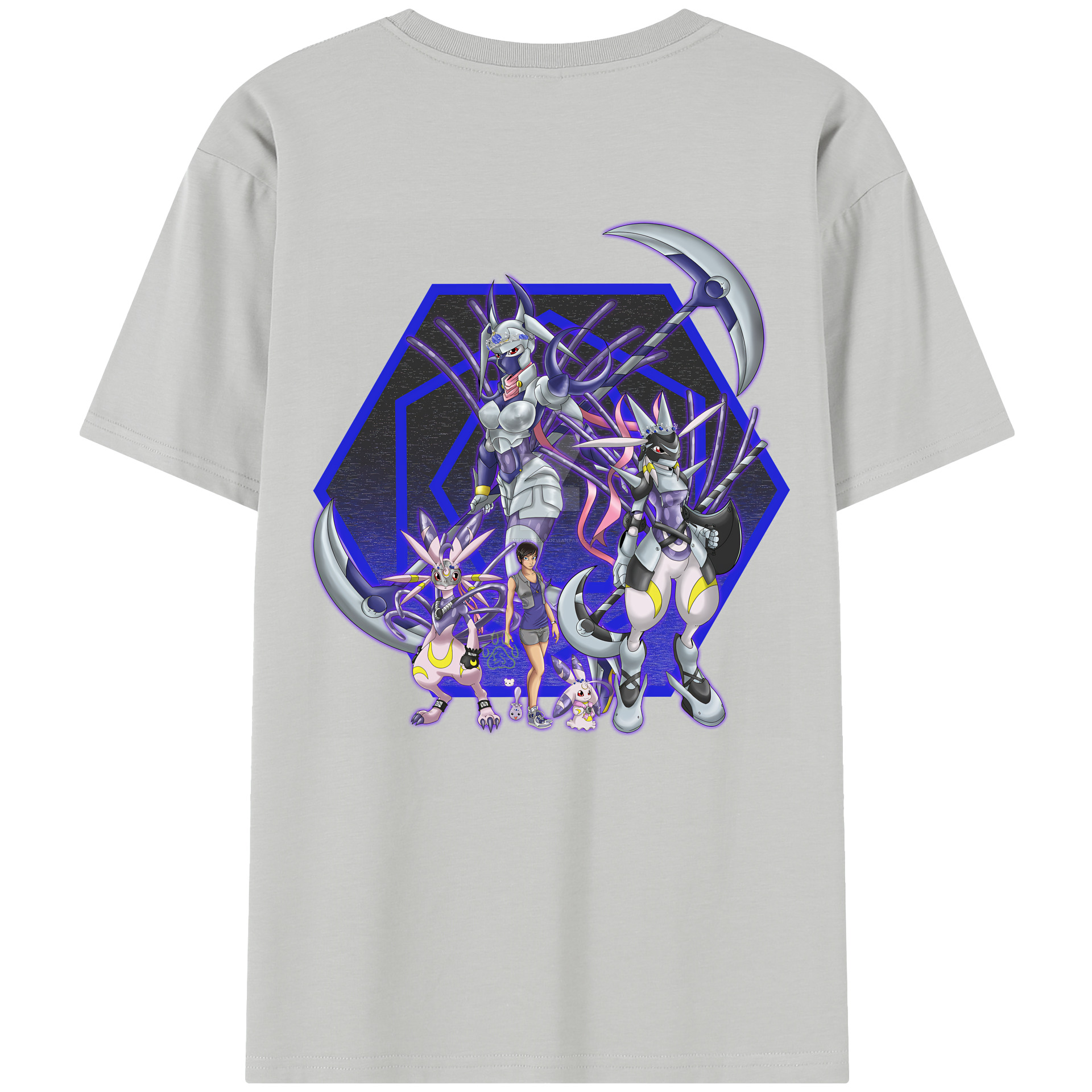 （画像用） Digimon デジタルモンスター/デジモン レディース半袖Tシャツ(バックプリント)