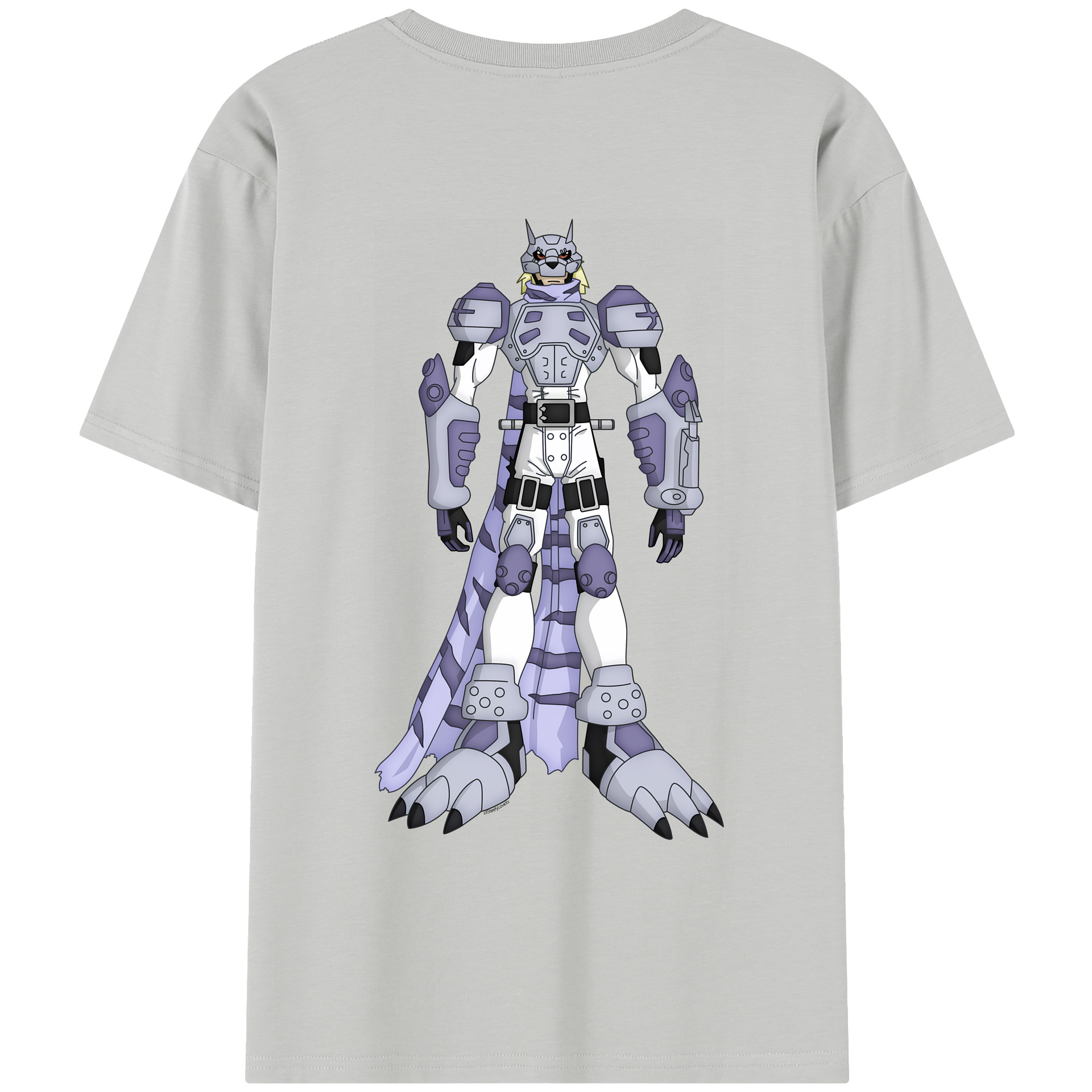 （画像用） Digimon デジタルモンスター/デジモン レディース半袖Tシャツ(バックプリント)