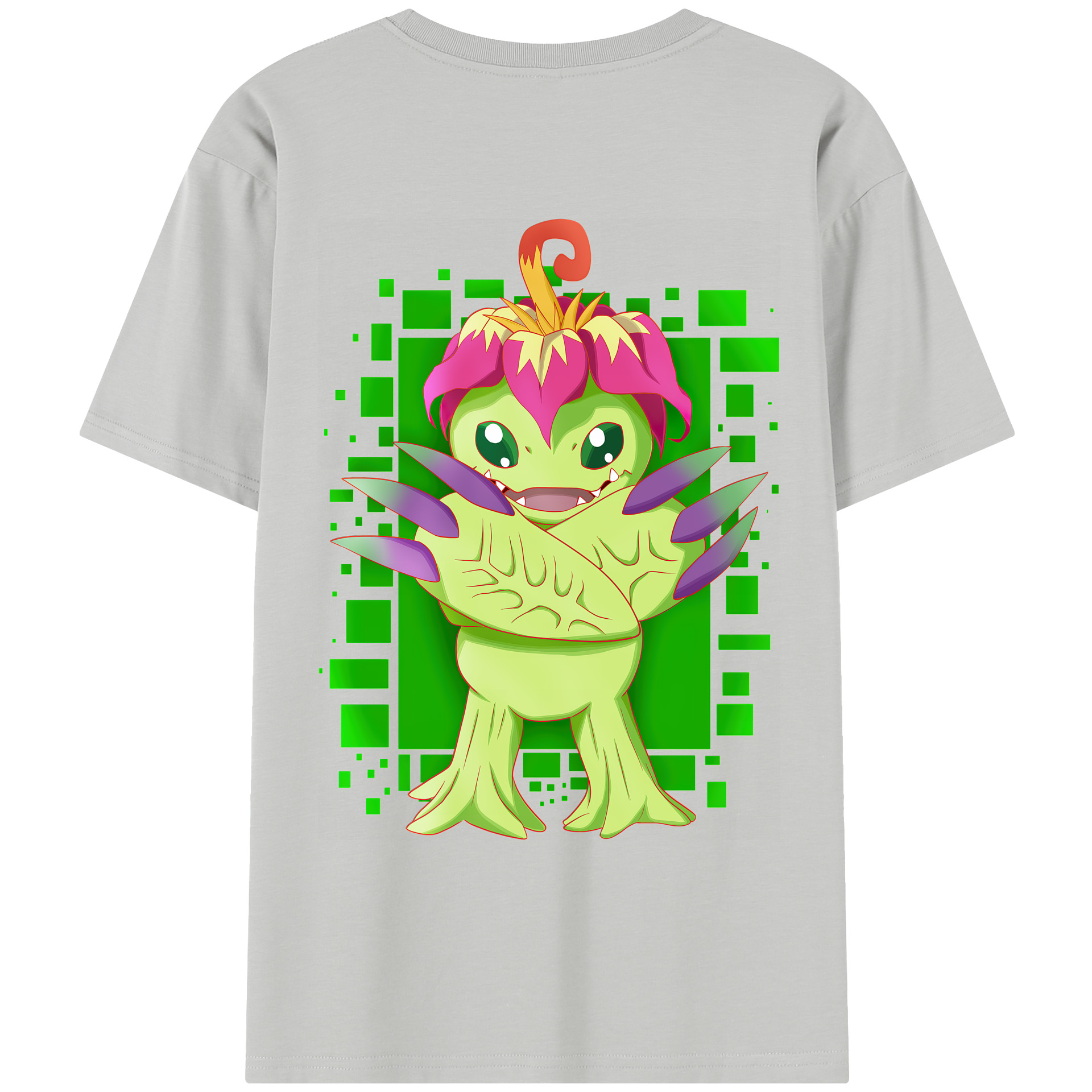 （画像用） Digimon デジタルモンスター/デジモン レディース半袖Tシャツ(バックプリント)