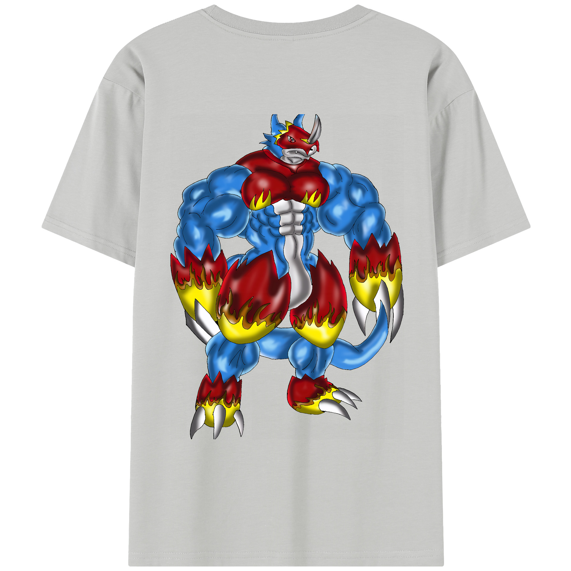 （画像用） Digimon デジタルモンスター/デジモン レディース半袖Tシャツ(バックプリント)