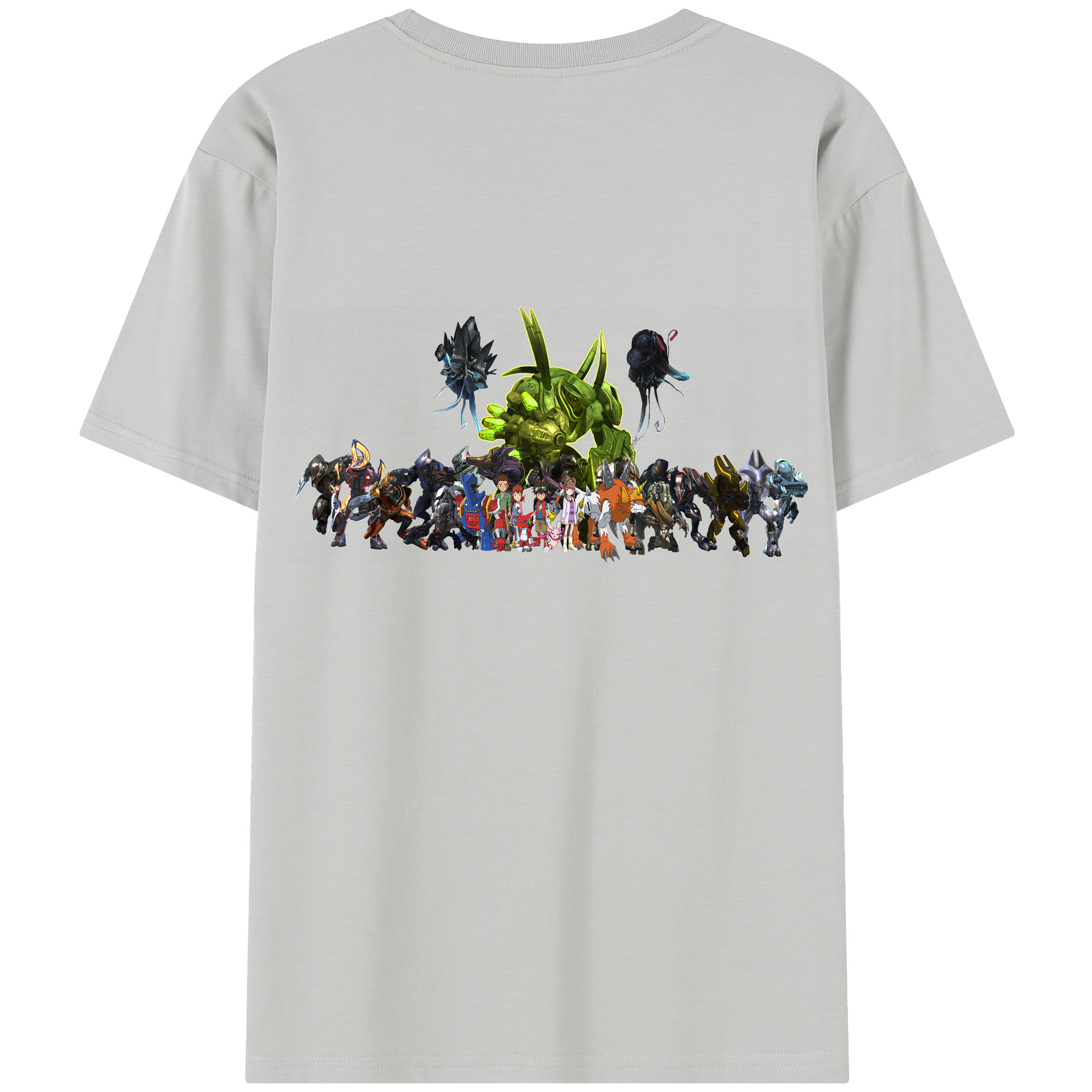 （画像用） Digimon デジタルモンスター/デジモン レディース半袖Tシャツ(バックプリント)