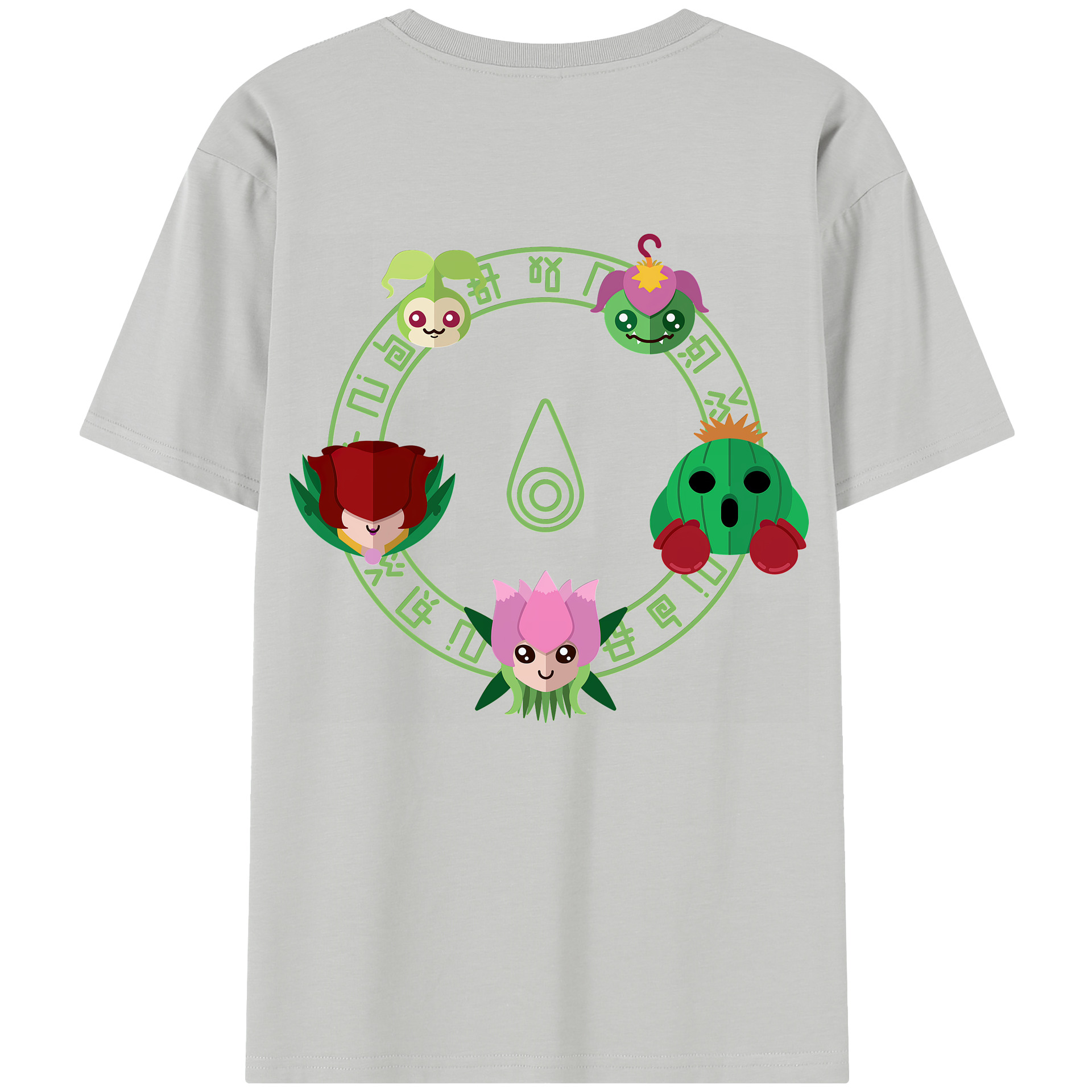 （画像用） Digimon デジタルモンスター/デジモン レディース半袖Tシャツ(バックプリント)