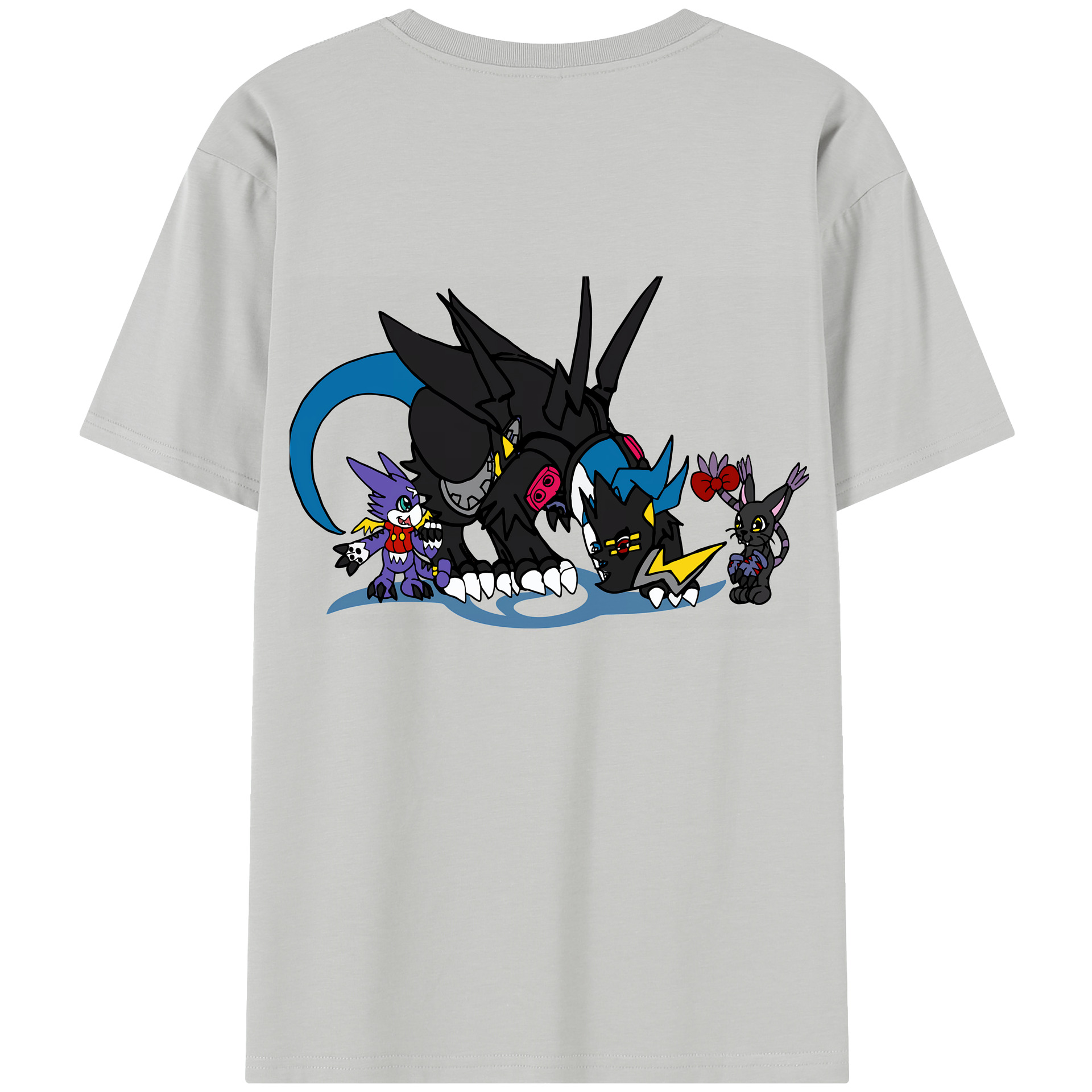 （画像用） Digimon デジタルモンスター/デジモン レディース半袖Tシャツ(バックプリント)