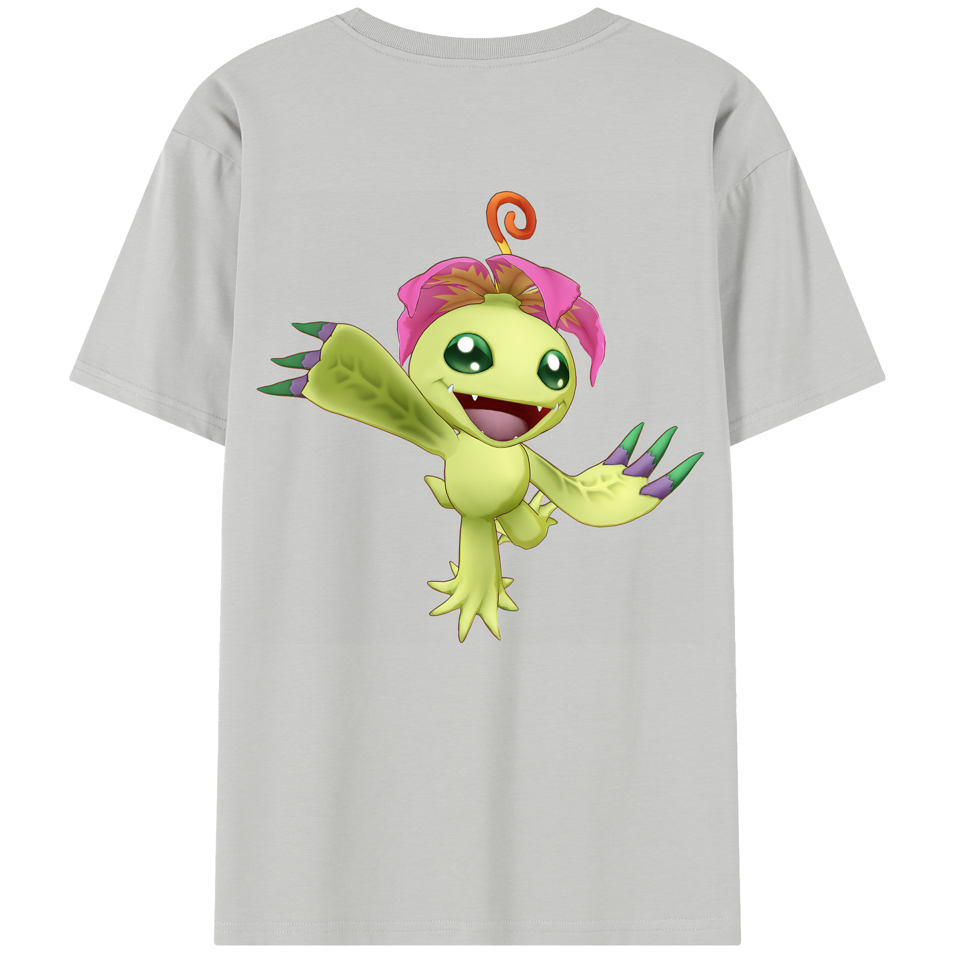 （画像用） Digimon デジタルモンスター/デジモン レディース半袖Tシャツ(バックプリント)