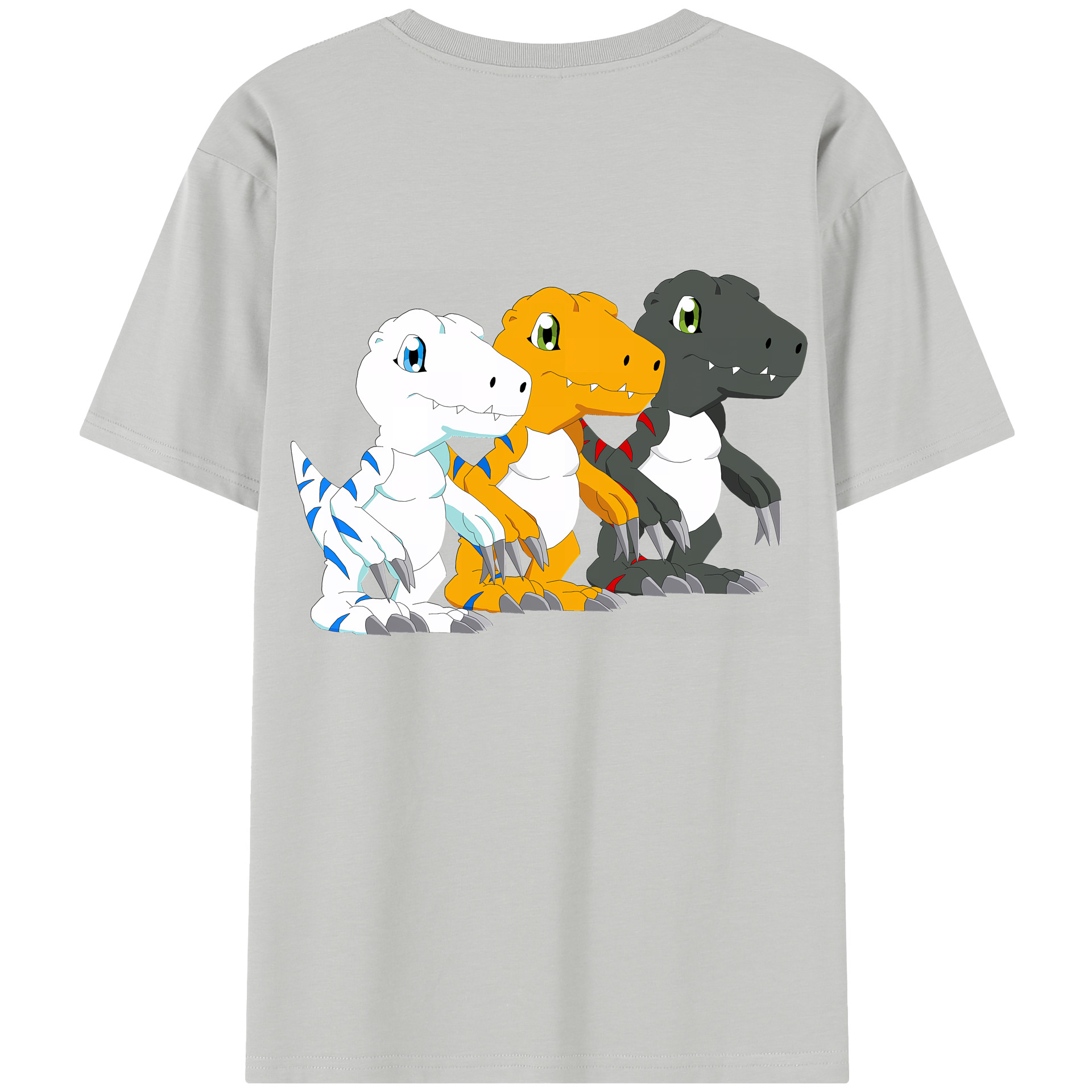 （画像用） Digimon デジタルモンスター/デジモン レディース半袖Tシャツ(バックプリント)