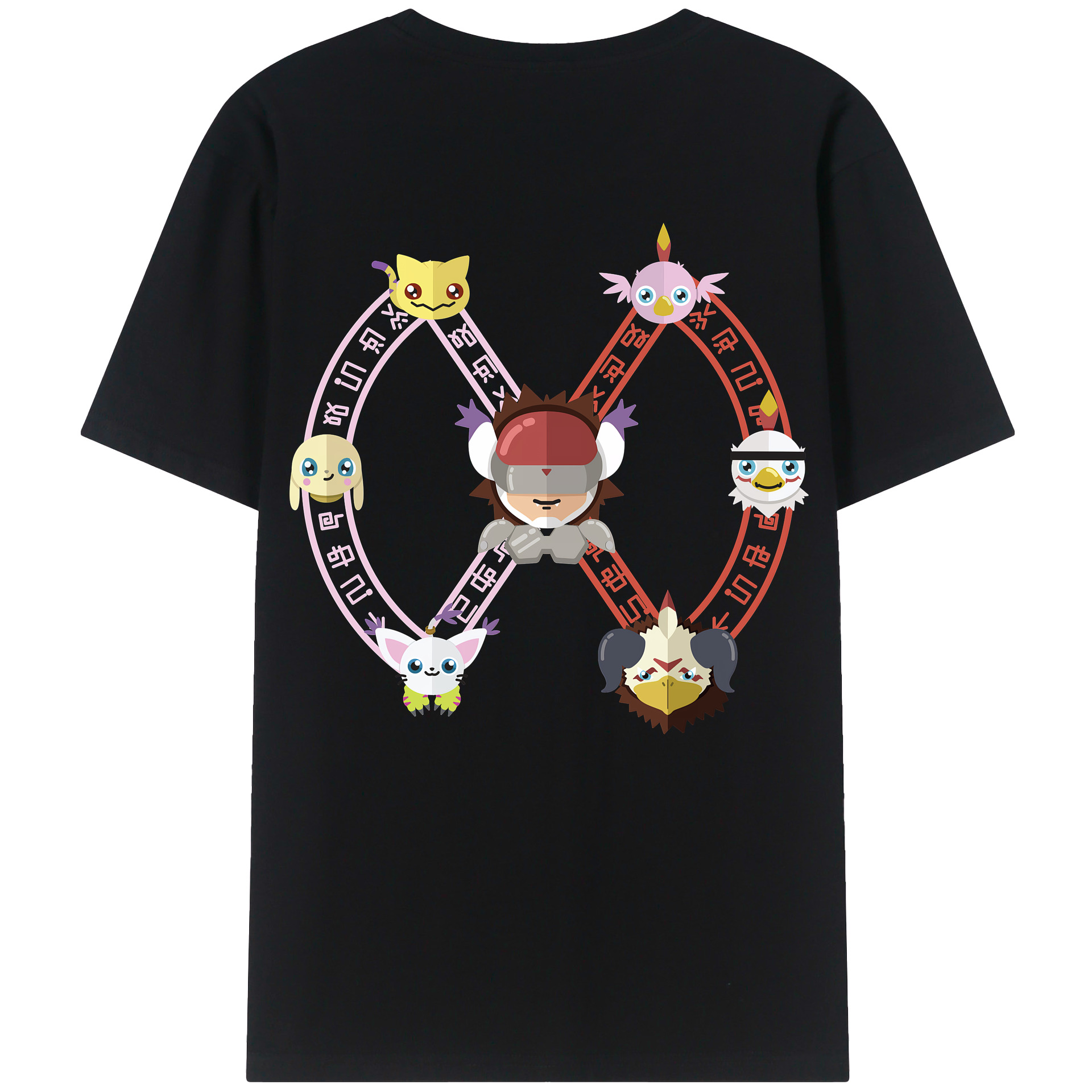 （画像用） Digimon デジタルモンスター/デジモン レディース半袖Tシャツ(バックプリント)