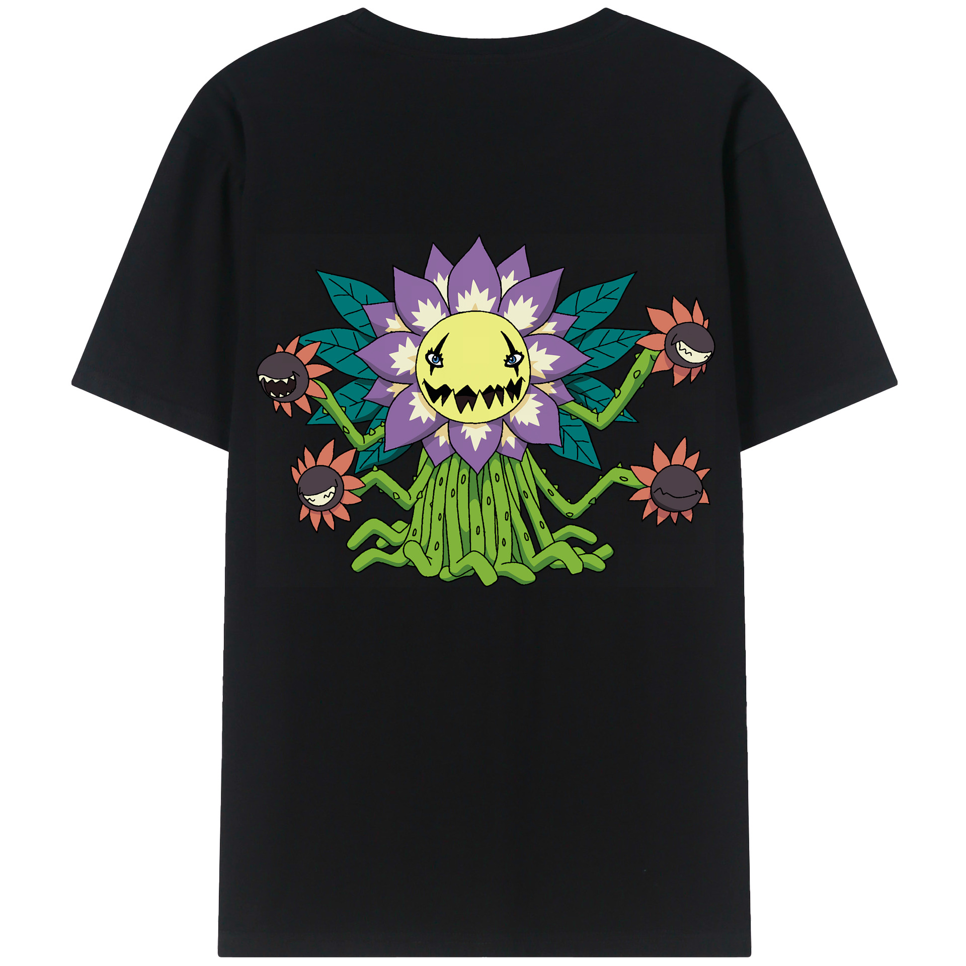 （画像用） Digimon デジタルモンスター/デジモン レディース半袖Tシャツ(バックプリント)