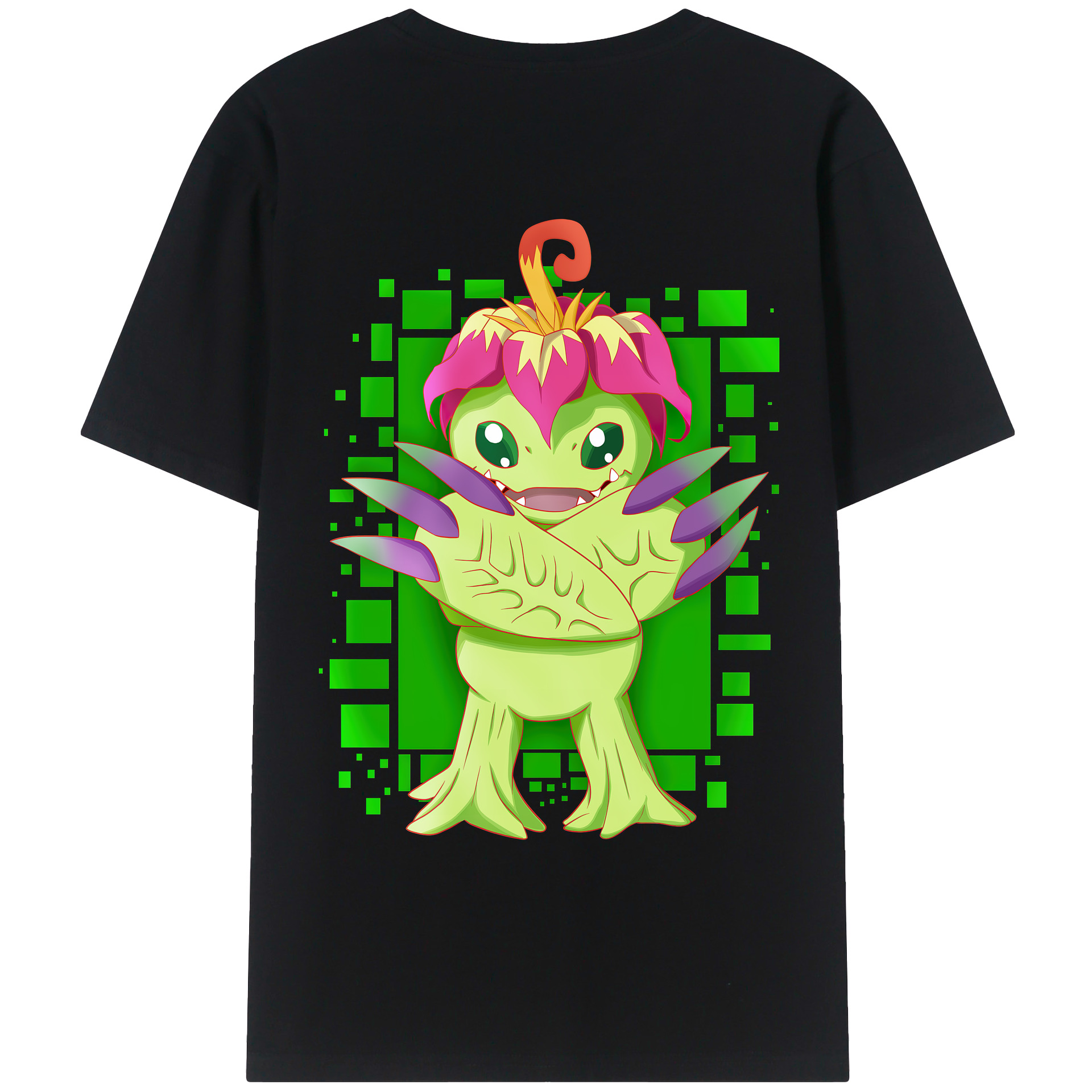 （画像用） Digimon デジタルモンスター/デジモン レディース半袖Tシャツ(バックプリント)