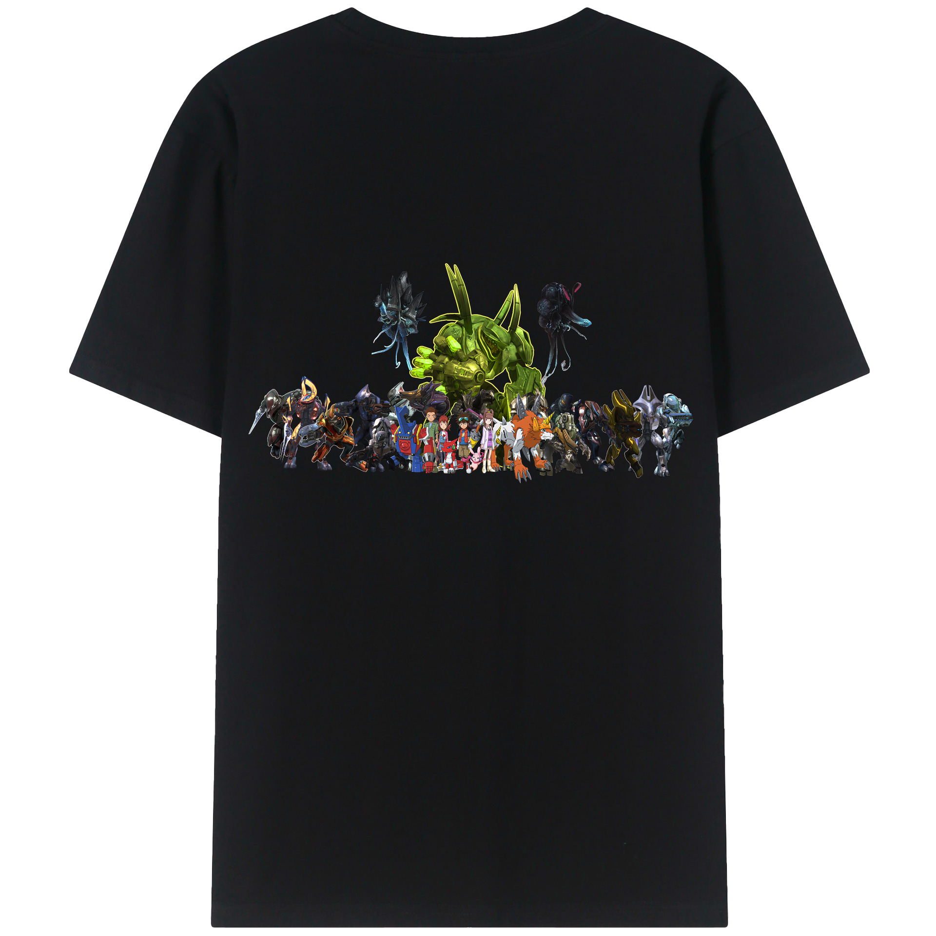 （画像用） Digimon デジタルモンスター/デジモン レディース半袖Tシャツ(バックプリント)