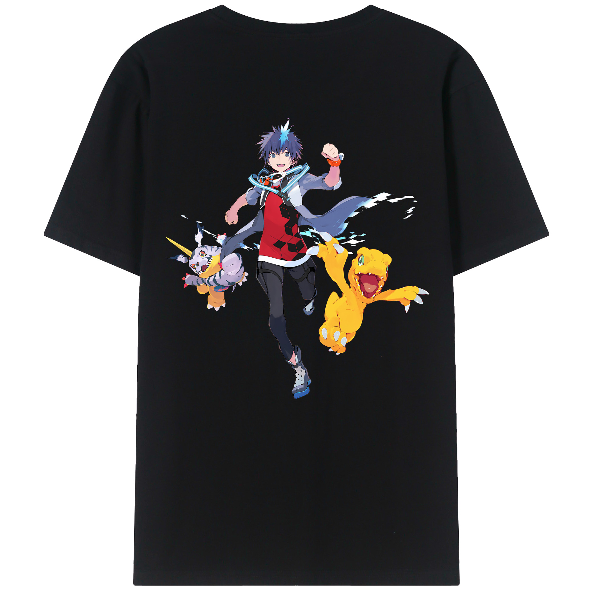 （画像用） Digimon デジタルモンスター/デジモン レディース半袖Tシャツ(バックプリント)