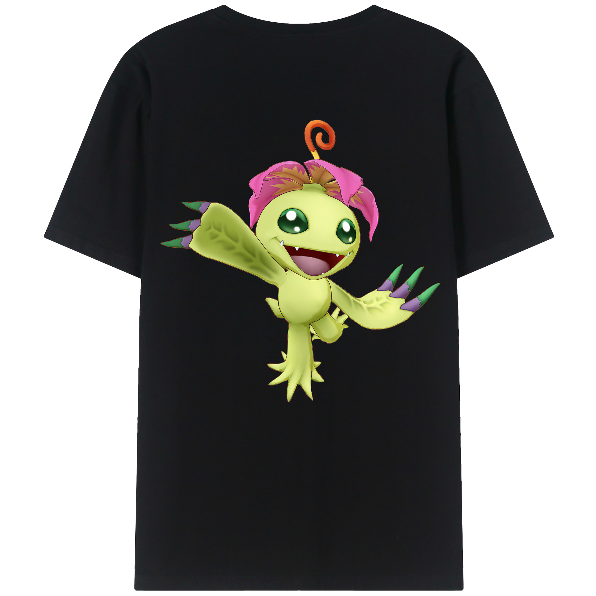 （画像用） Digimon デジタルモンスター/デジモン レディース半袖Tシャツ(バックプリント)