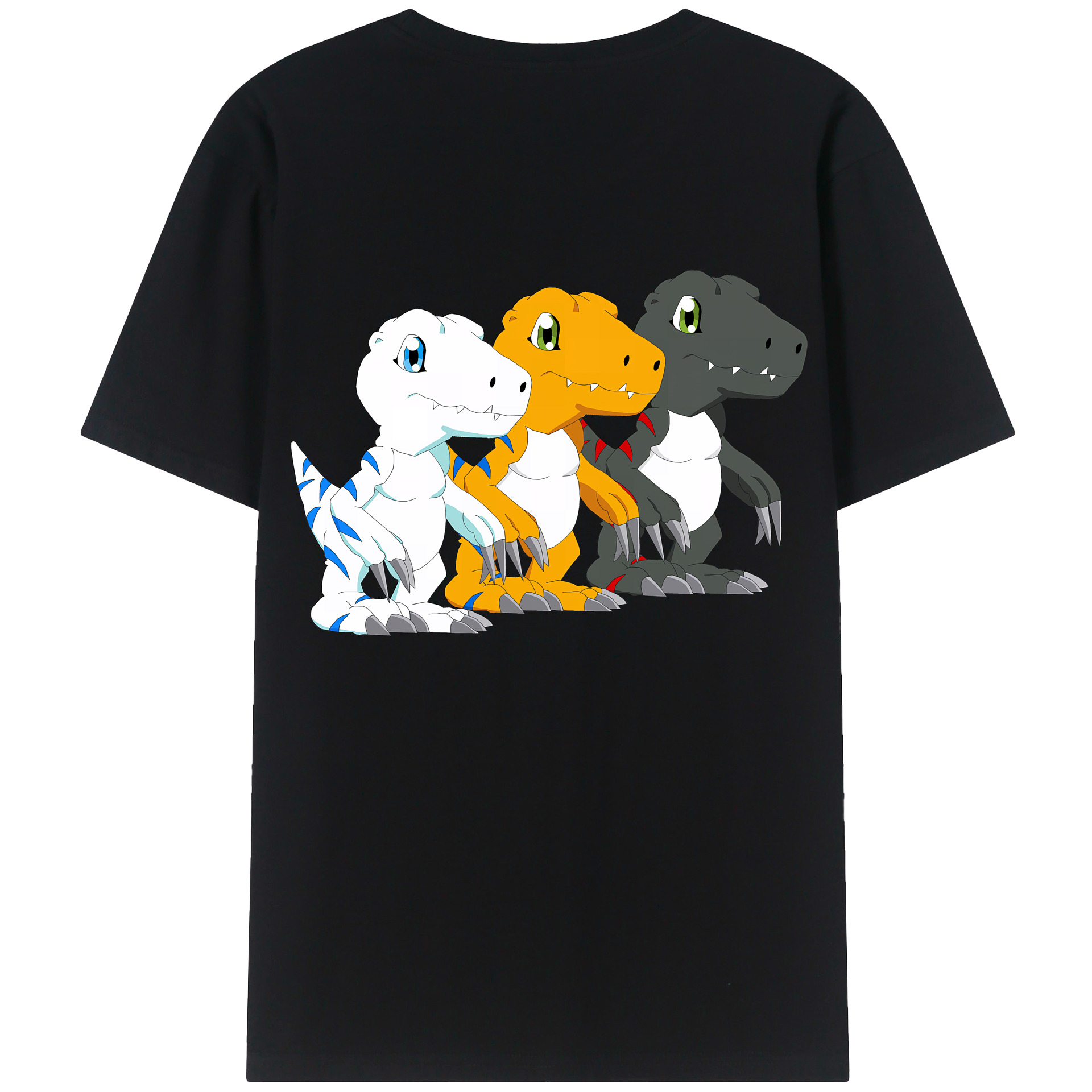 （画像用） Digimon デジタルモンスター/デジモン レディース半袖Tシャツ(バックプリント)