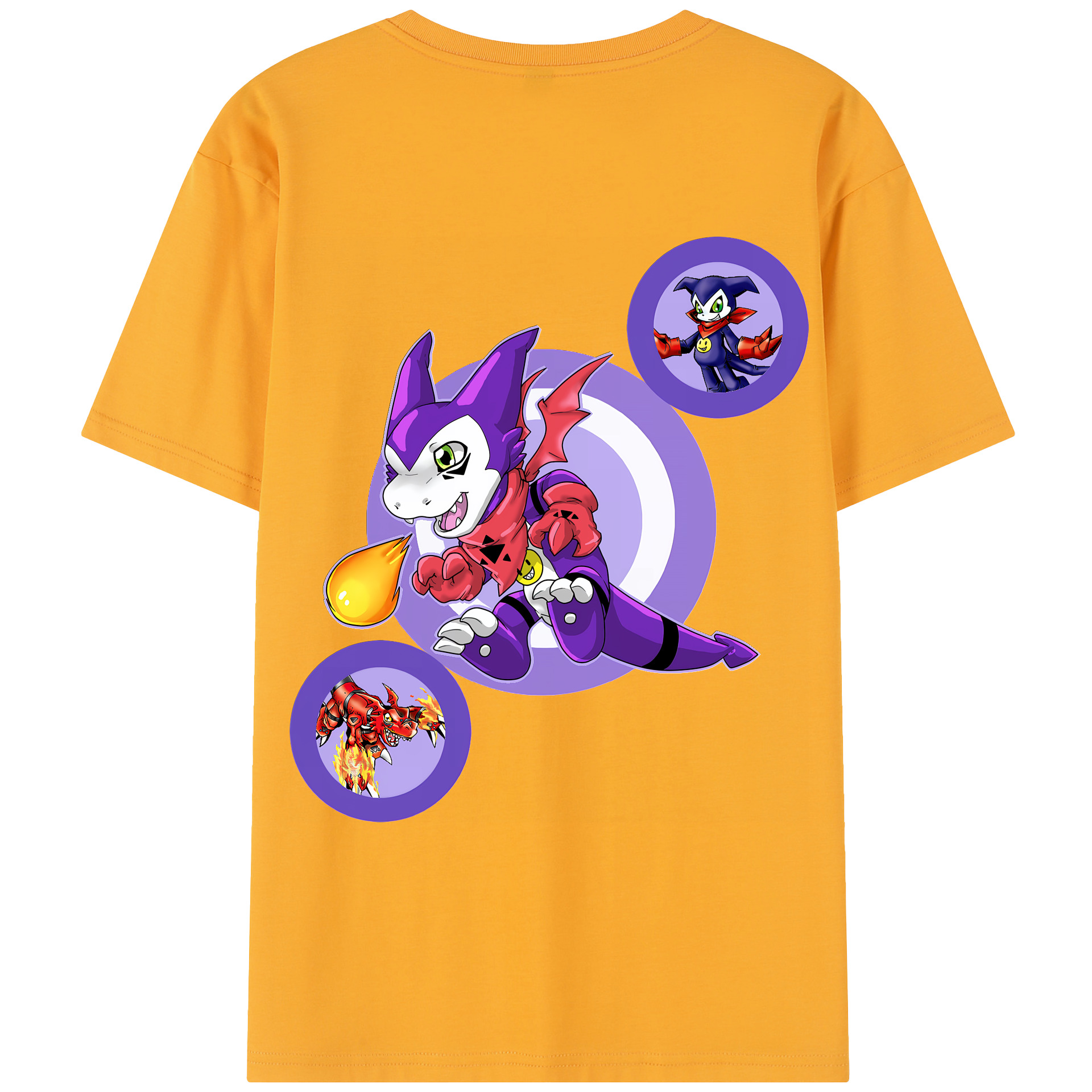 （画像用） Digimon デジタルモンスター/デジモン レディース半袖Tシャツ(バックプリント)