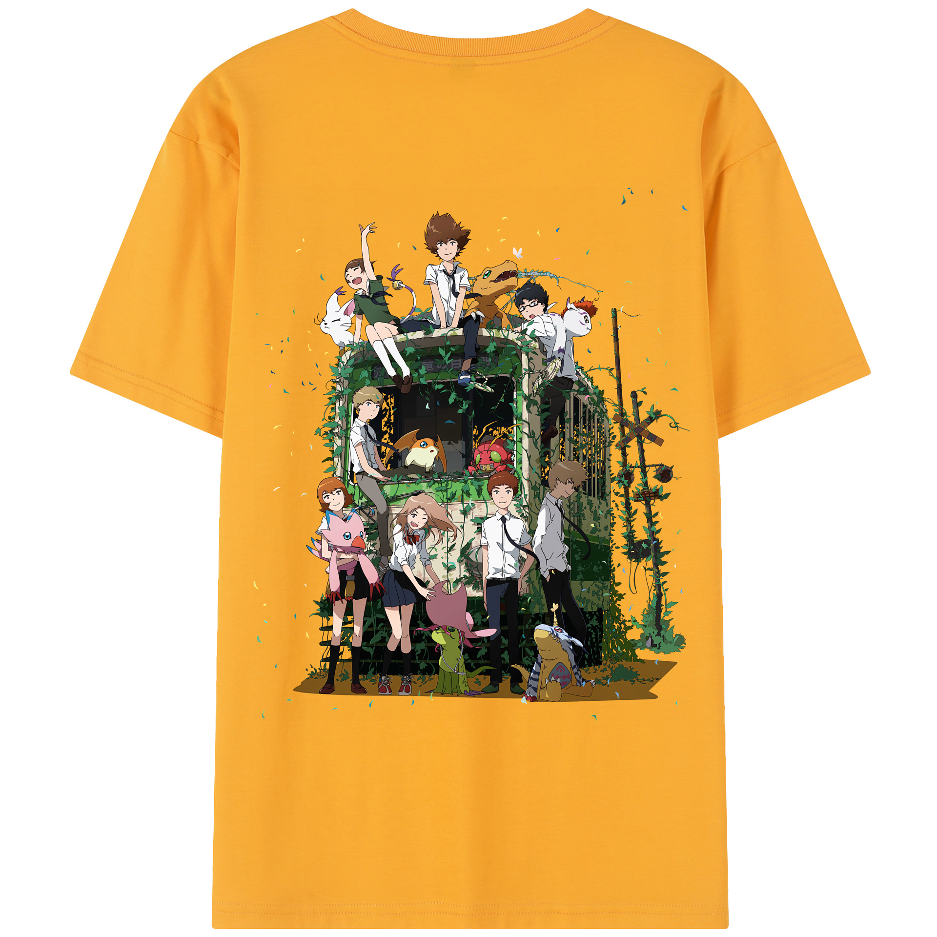 （画像用） Digimon デジタルモンスター/デジモン レディース半袖Tシャツ(バックプリント)