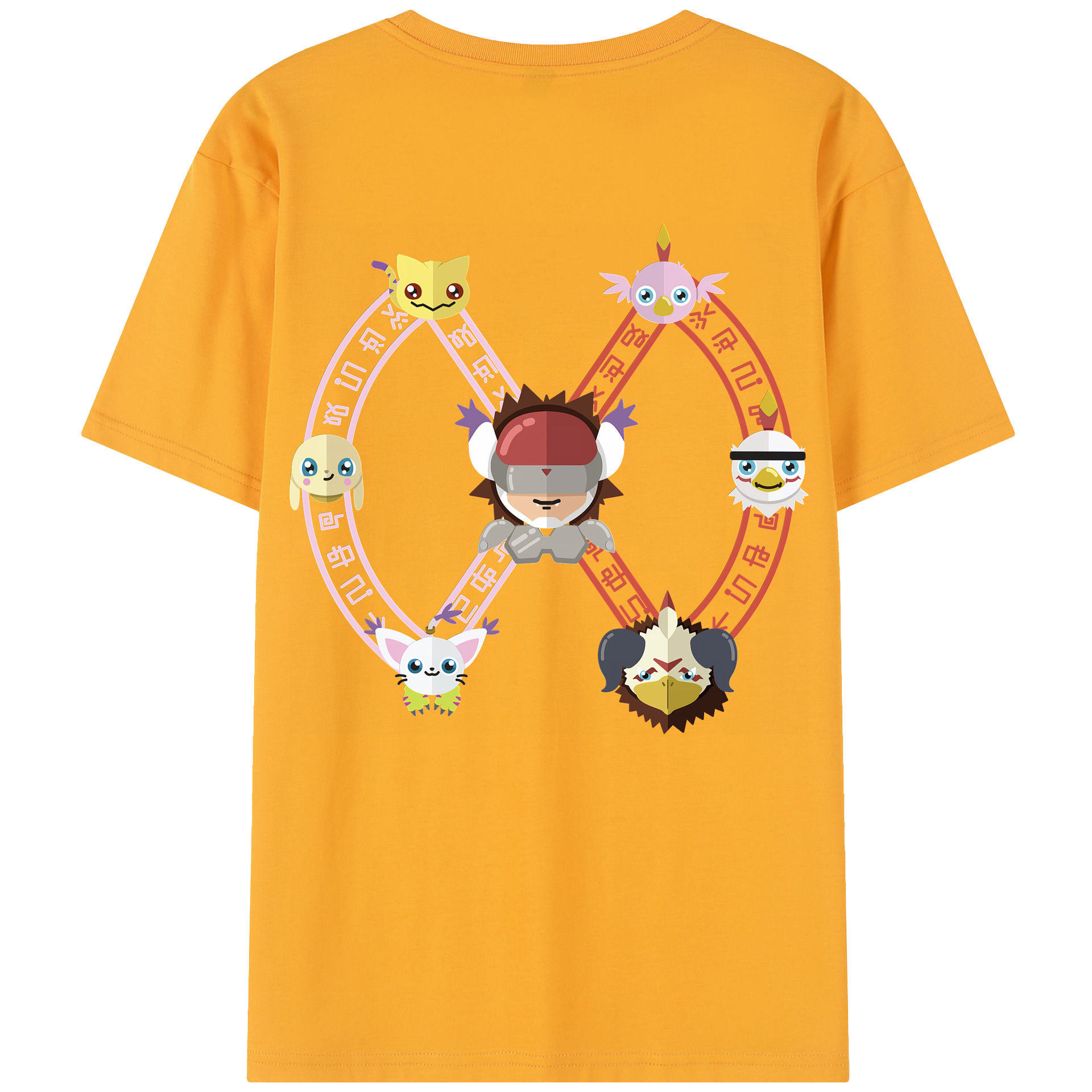 （画像用） Digimon デジタルモンスター/デジモン レディース半袖Tシャツ(バックプリント)