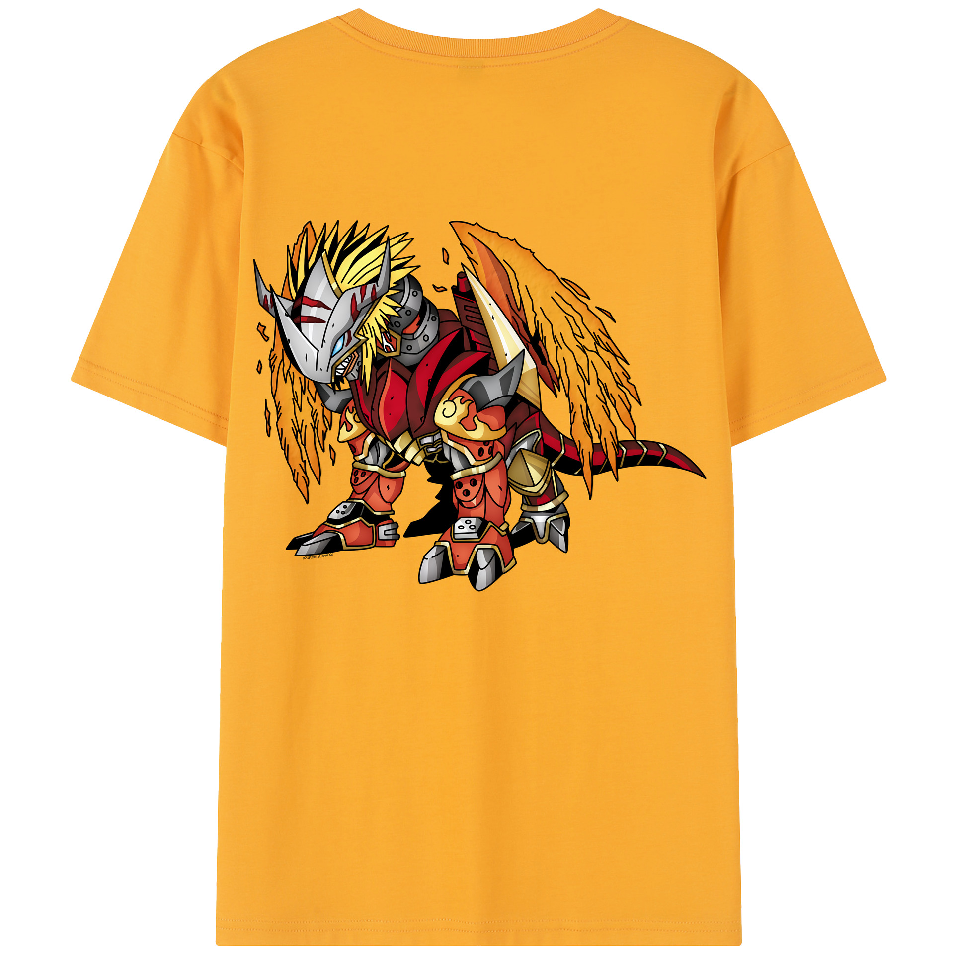 （画像用） Digimon デジタルモンスター/デジモン レディース半袖Tシャツ(バックプリント)
