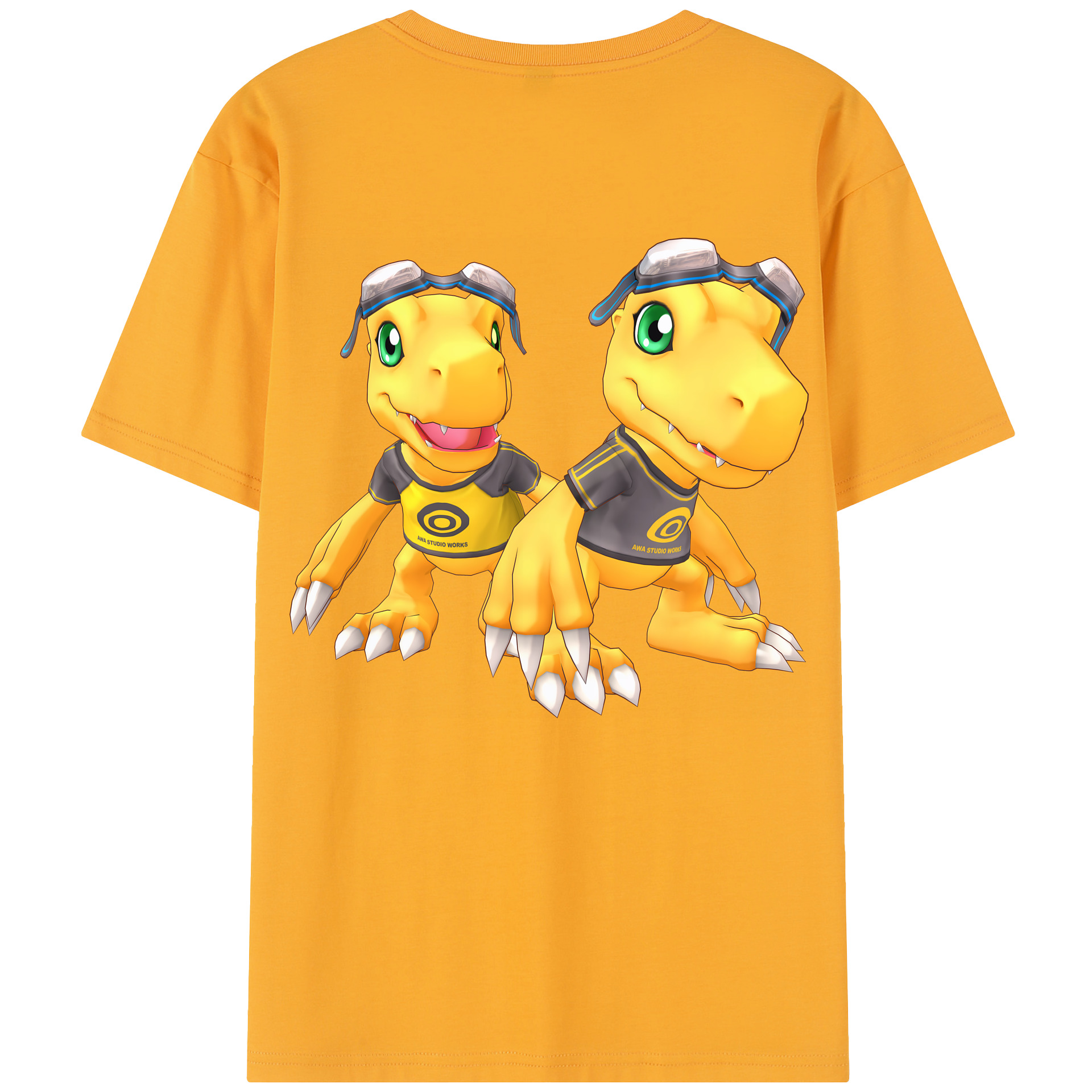 （画像用） Digimon デジタルモンスター/デジモン レディース半袖Tシャツ(バックプリント)