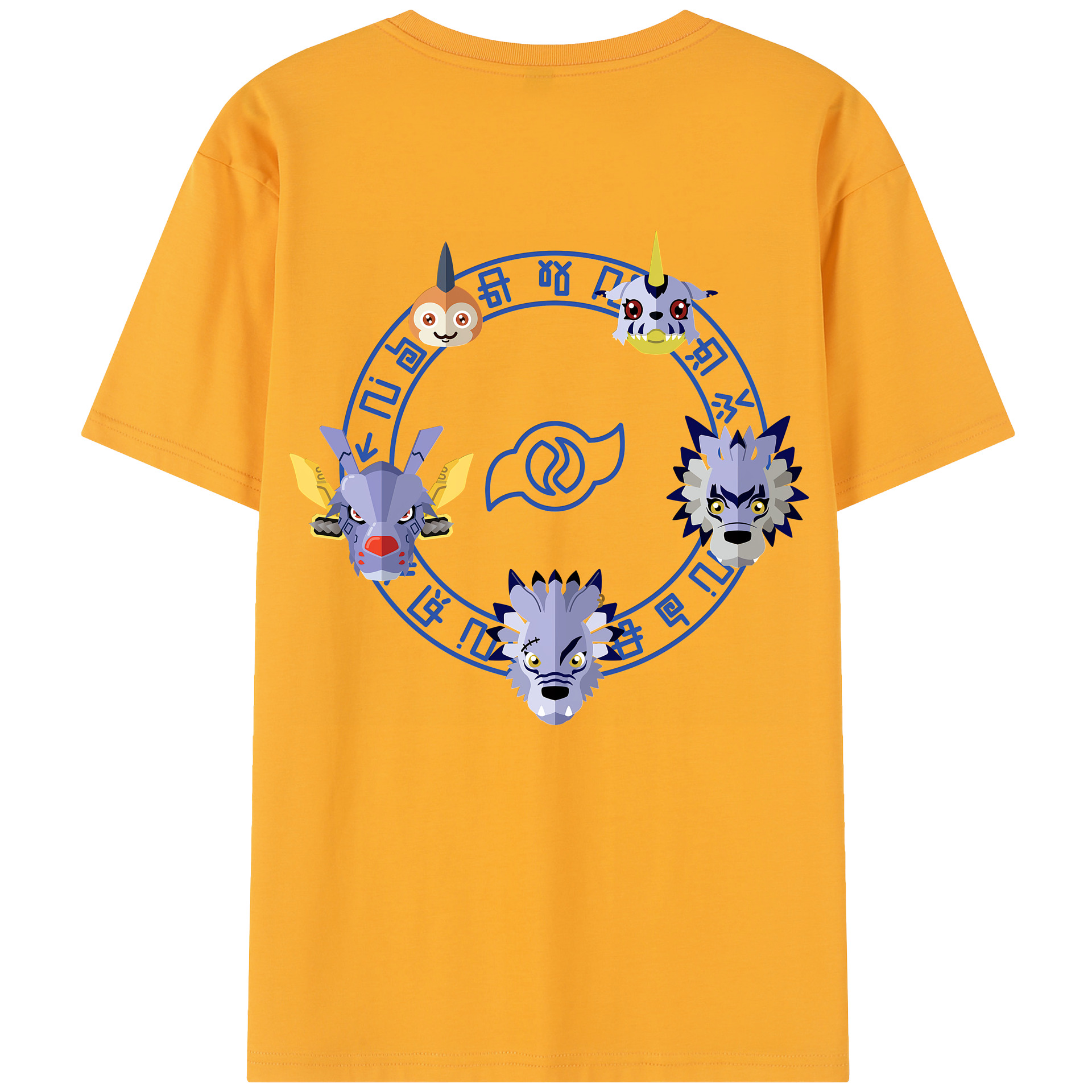 （画像用） Digimon デジタルモンスター/デジモン レディース半袖Tシャツ(バックプリント)