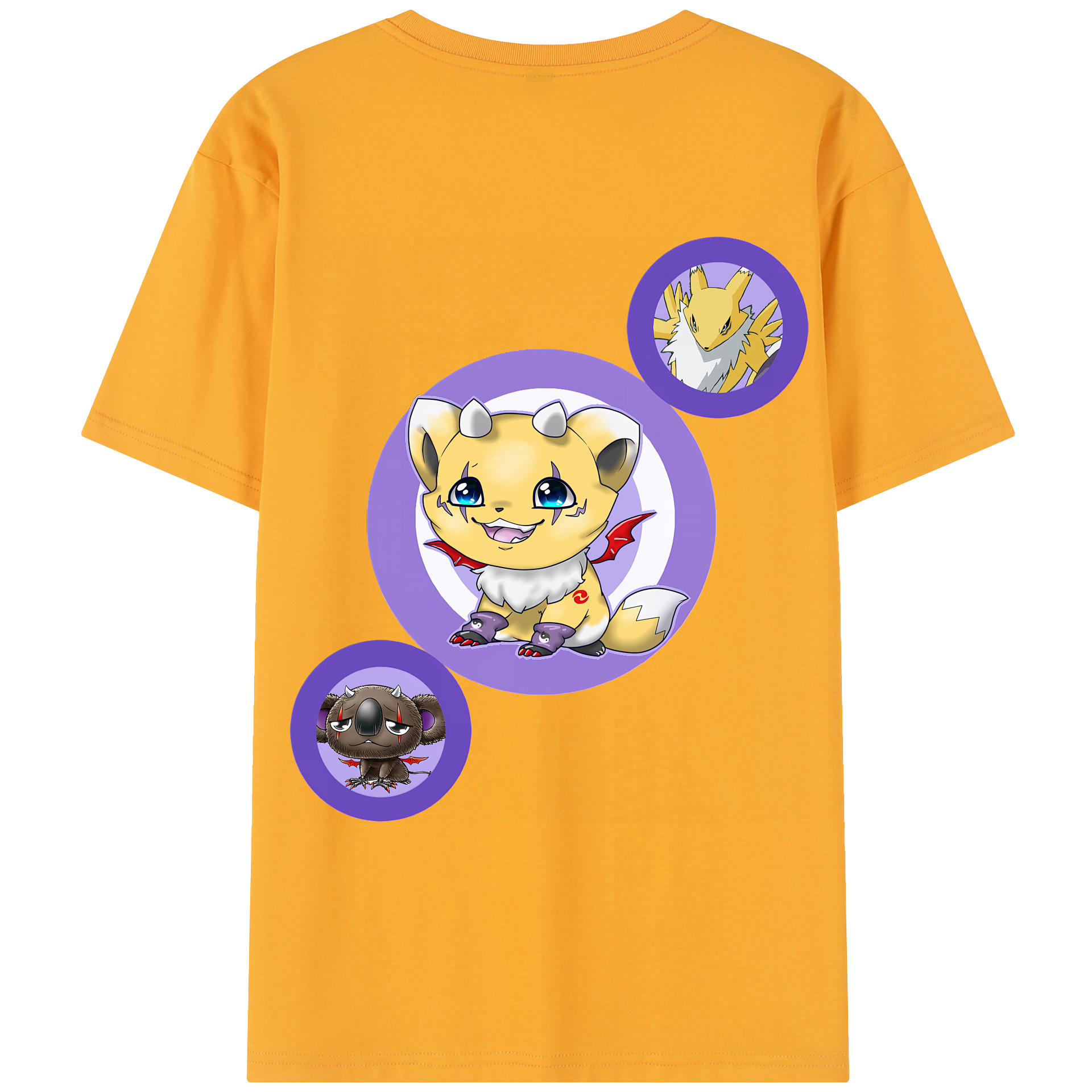 （画像用） Digimon デジタルモンスター/デジモン レディース半袖Tシャツ(バックプリント)