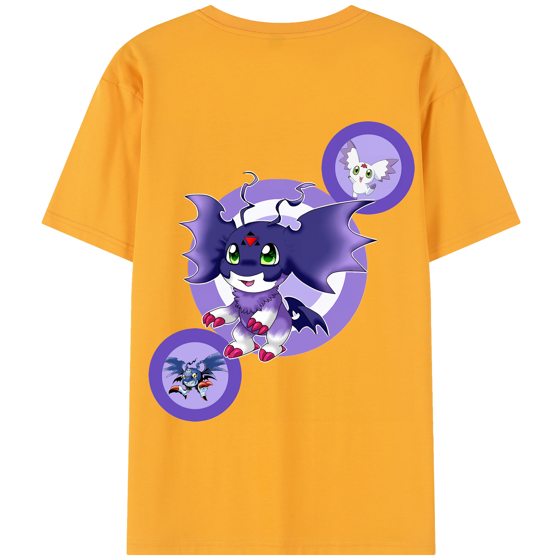 （画像用） Digimon デジタルモンスター/デジモン レディース半袖Tシャツ(バックプリント)
