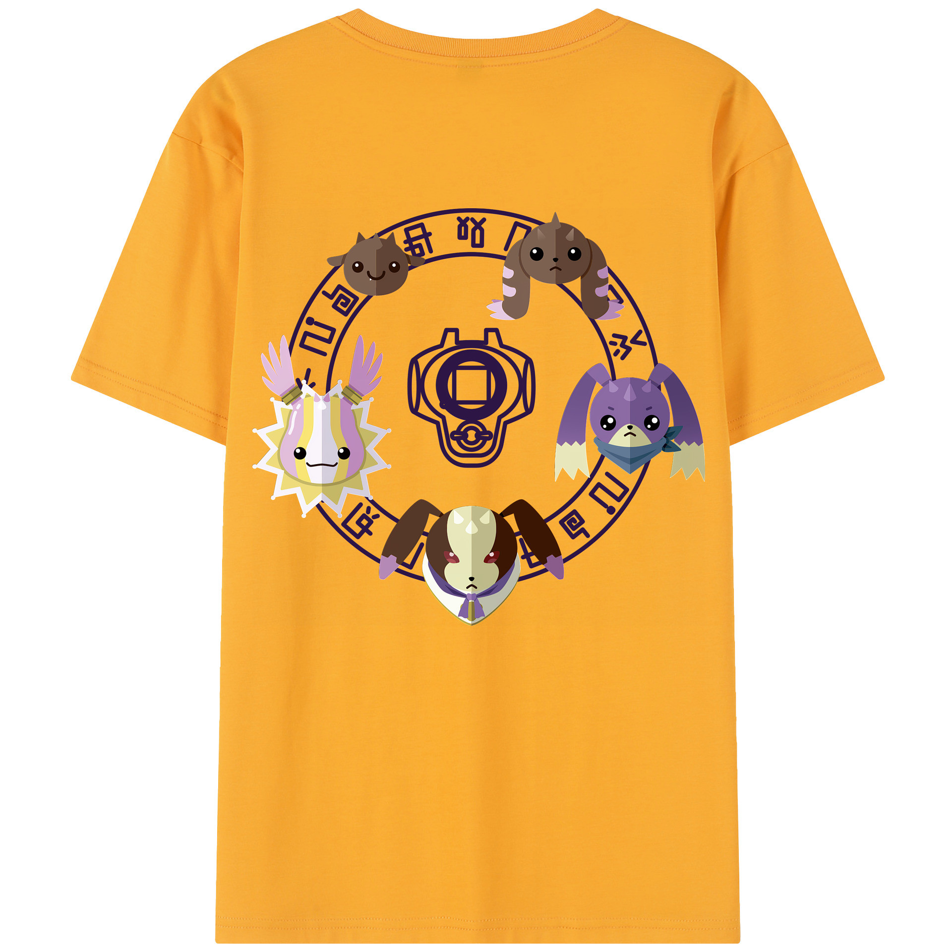 （画像用） Digimon デジタルモンスター/デジモン レディース半袖Tシャツ(バックプリント)
