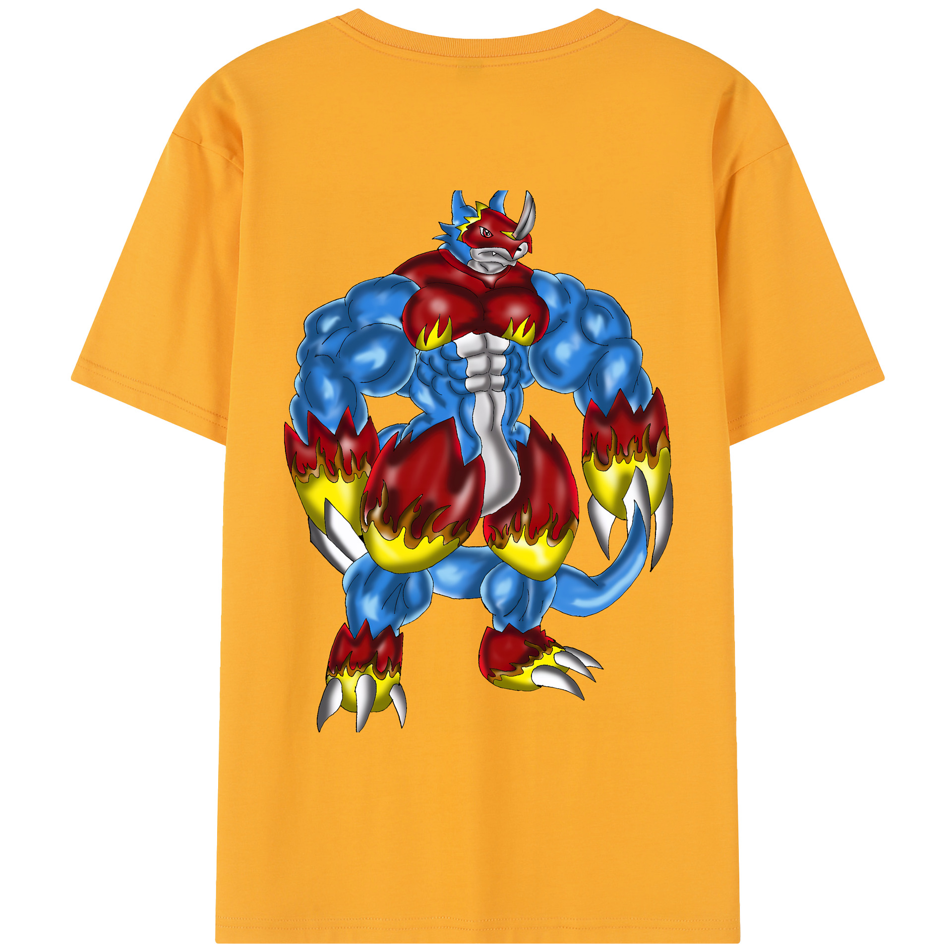 （画像用） Digimon デジタルモンスター/デジモン レディース半袖Tシャツ(バックプリント)