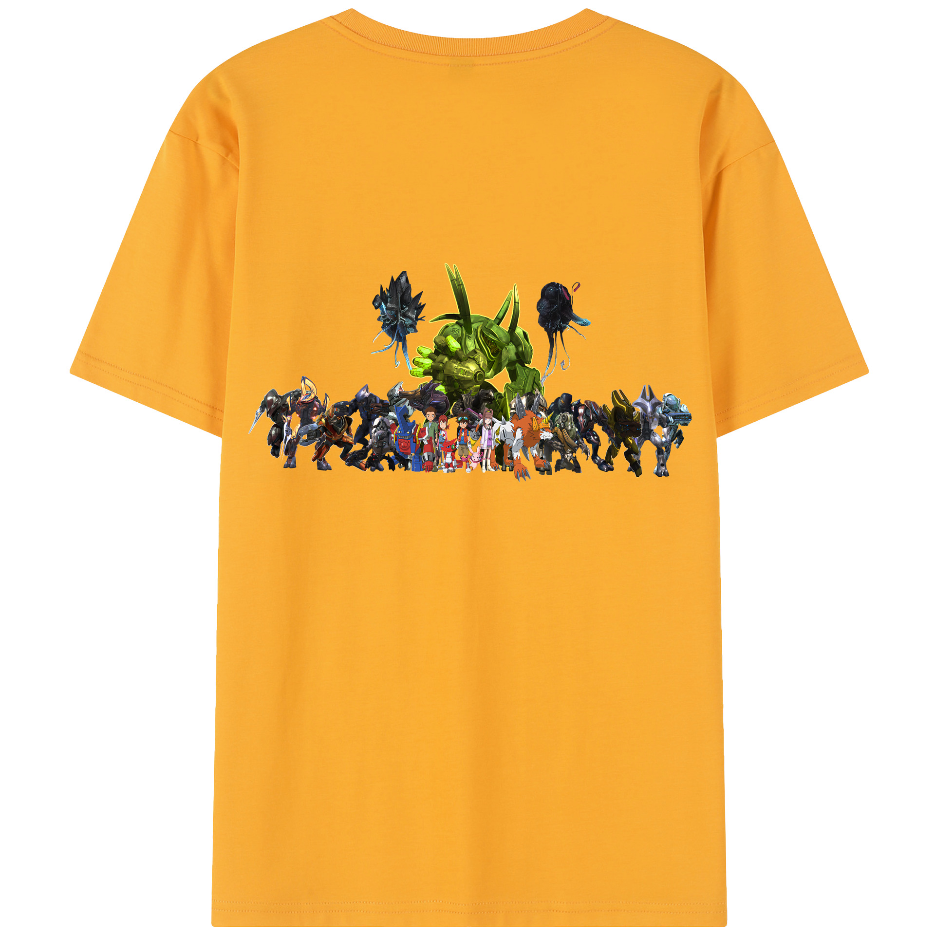 （画像用） Digimon デジタルモンスター/デジモン レディース半袖Tシャツ(バックプリント)