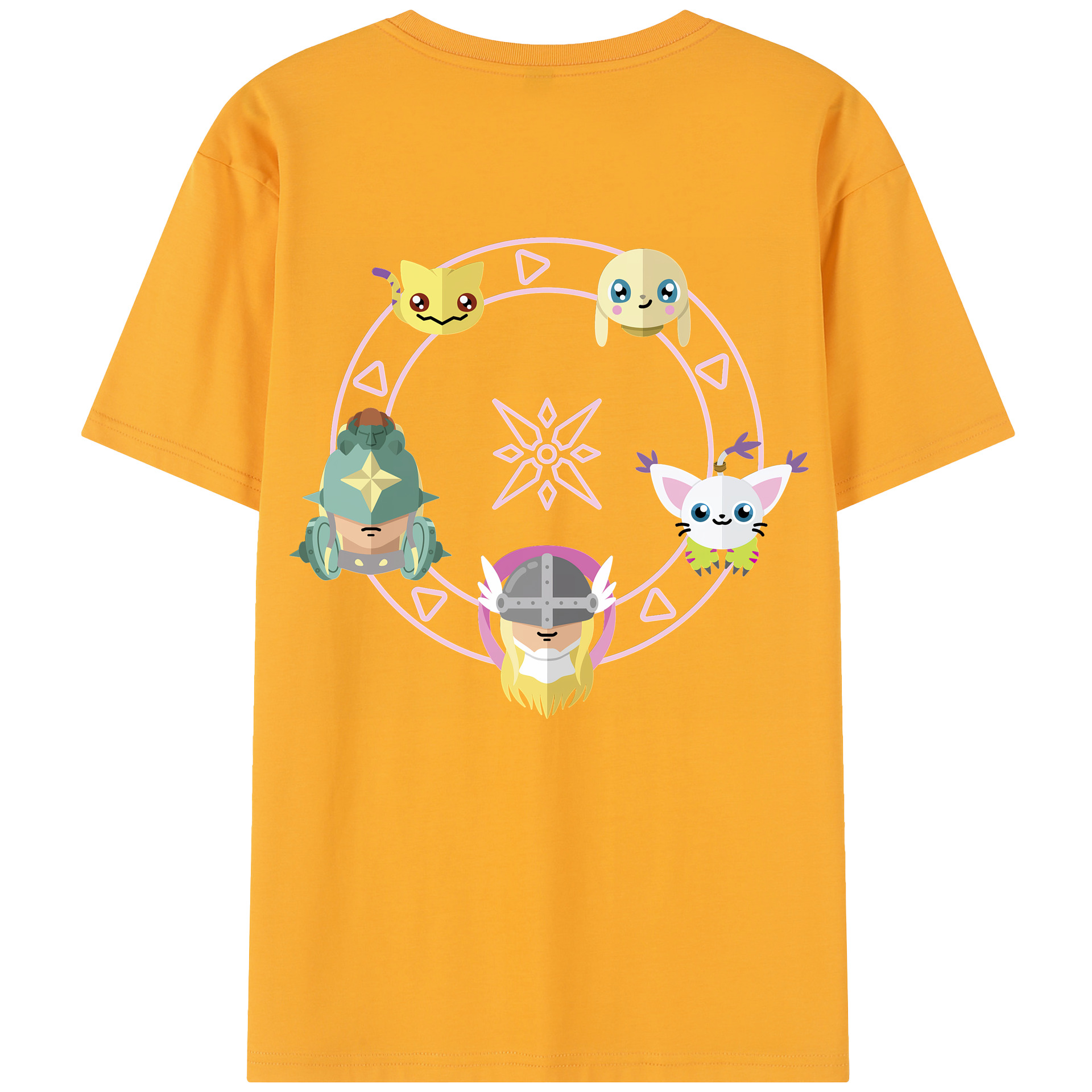 （画像用） Digimon デジタルモンスター/デジモン レディース半袖Tシャツ(バックプリント)