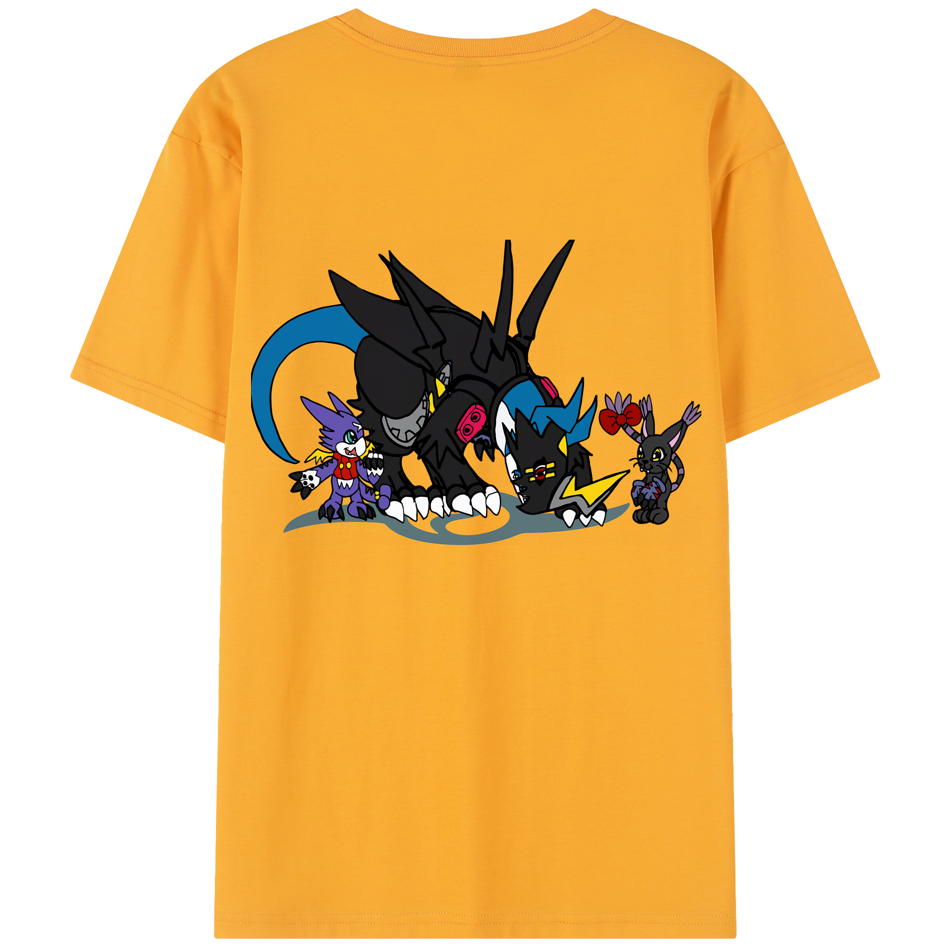 （画像用） Digimon デジタルモンスター/デジモン レディース半袖Tシャツ(バックプリント)