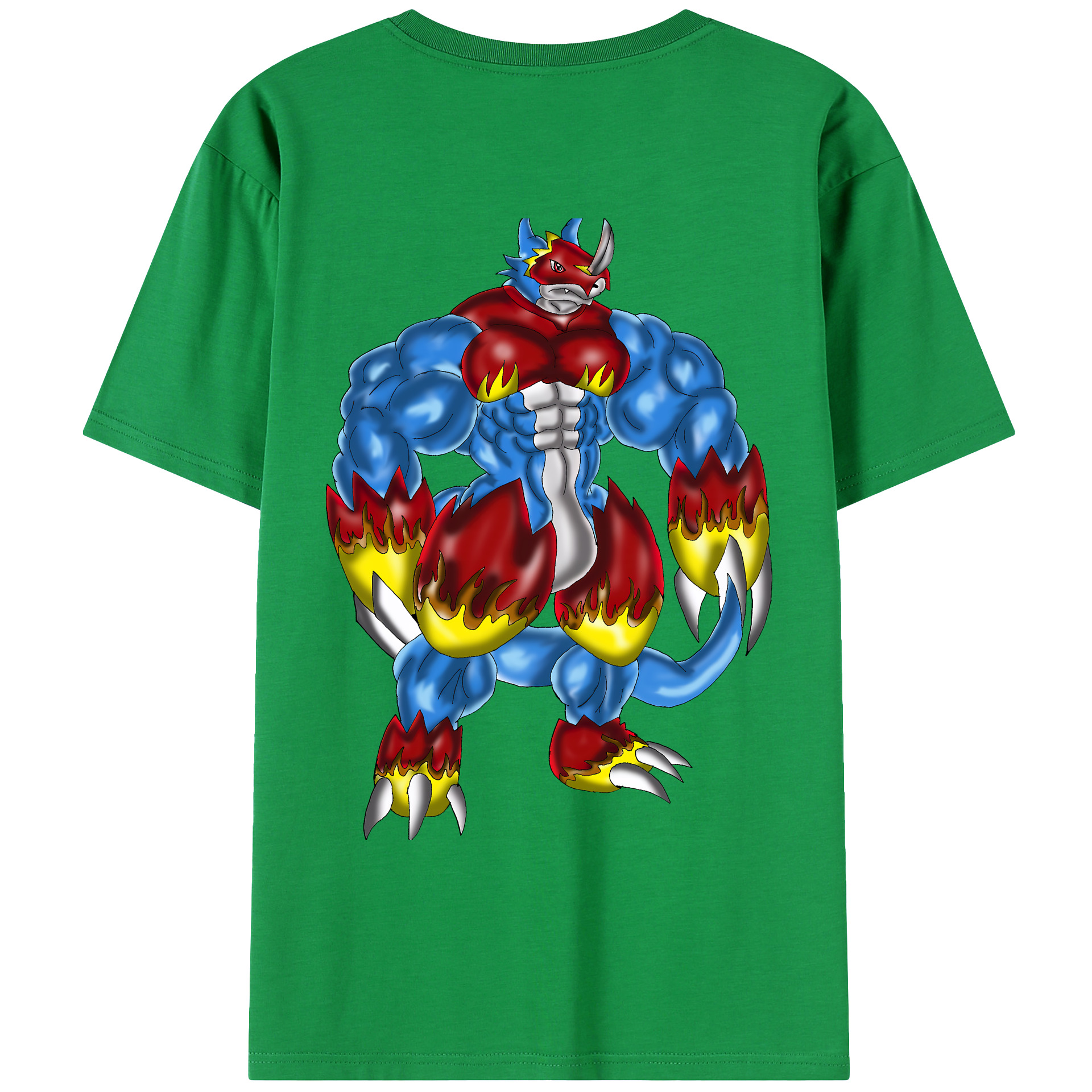 （画像用） Digimon デジタルモンスター/デジモン レディース半袖Tシャツ(バックプリント)