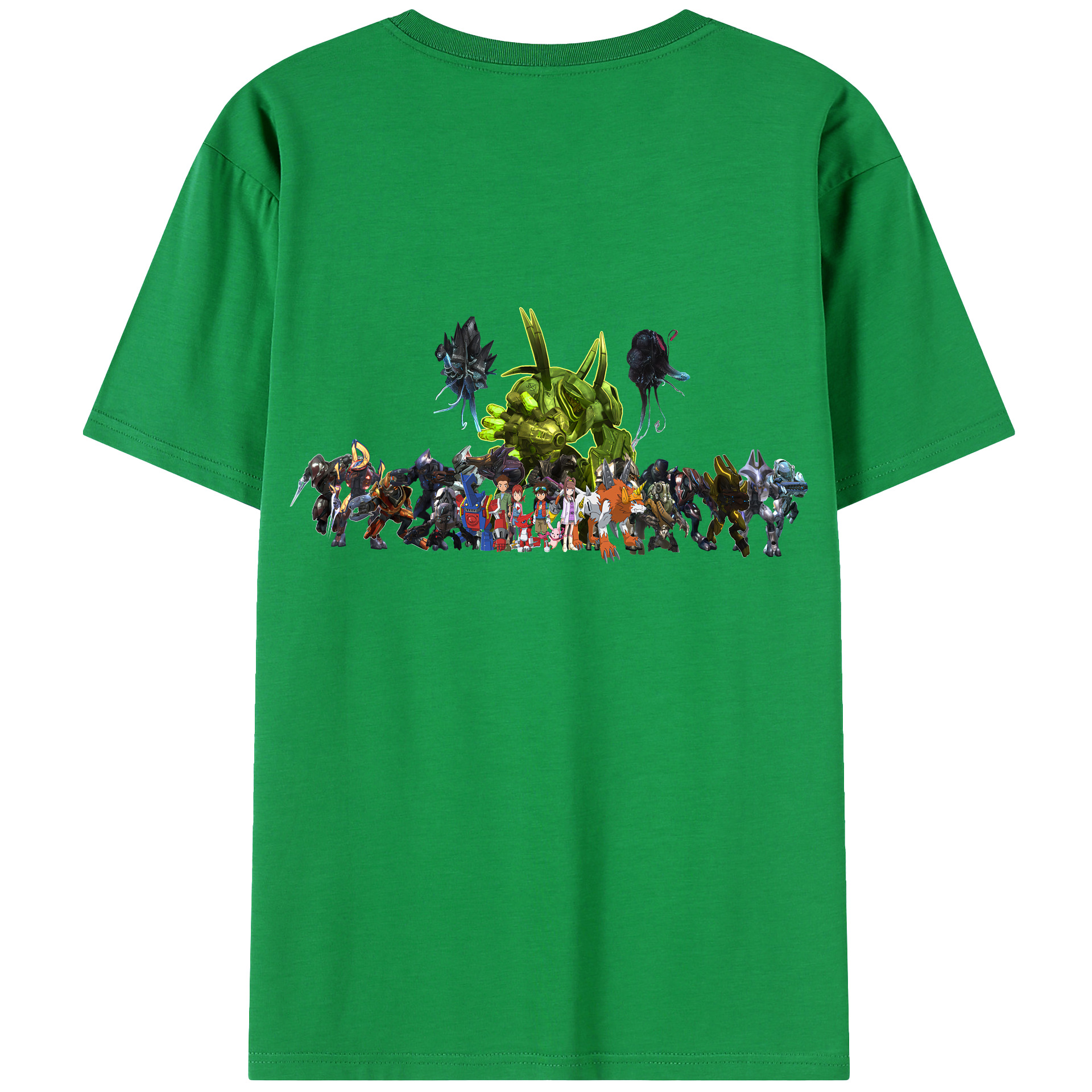 （画像用） Digimon デジタルモンスター/デジモン レディース半袖Tシャツ(バックプリント)