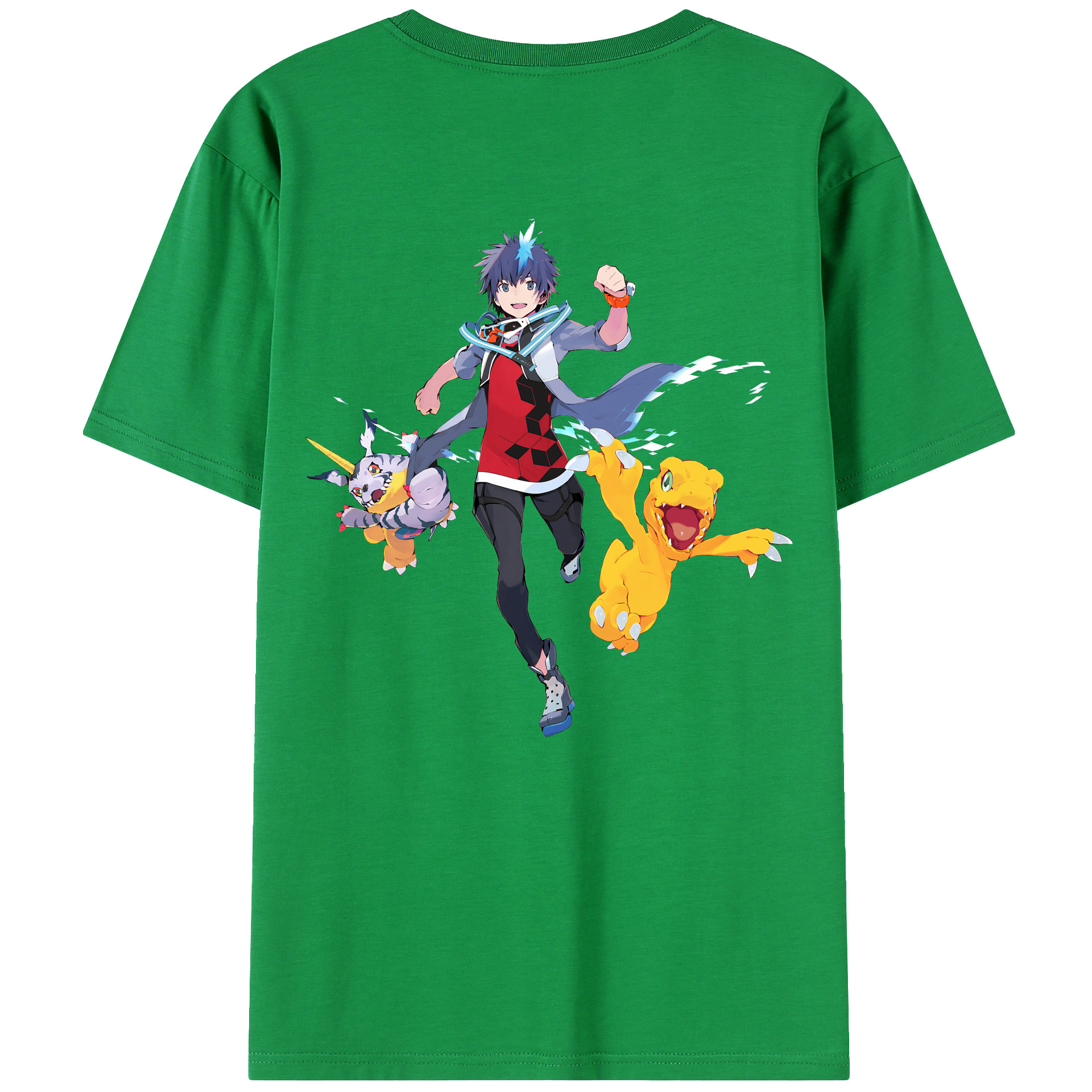 （画像用） Digimon デジタルモンスター/デジモン レディース半袖Tシャツ(バックプリント)