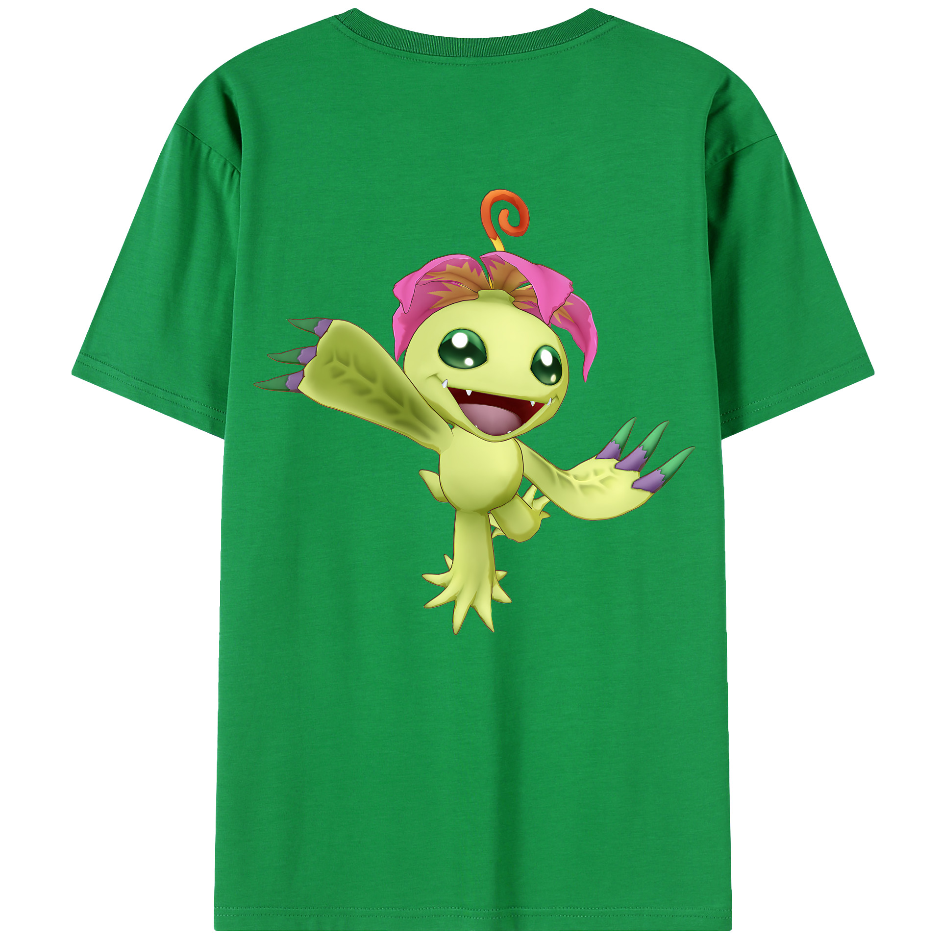 （画像用） Digimon デジタルモンスター/デジモン レディース半袖Tシャツ(バックプリント)