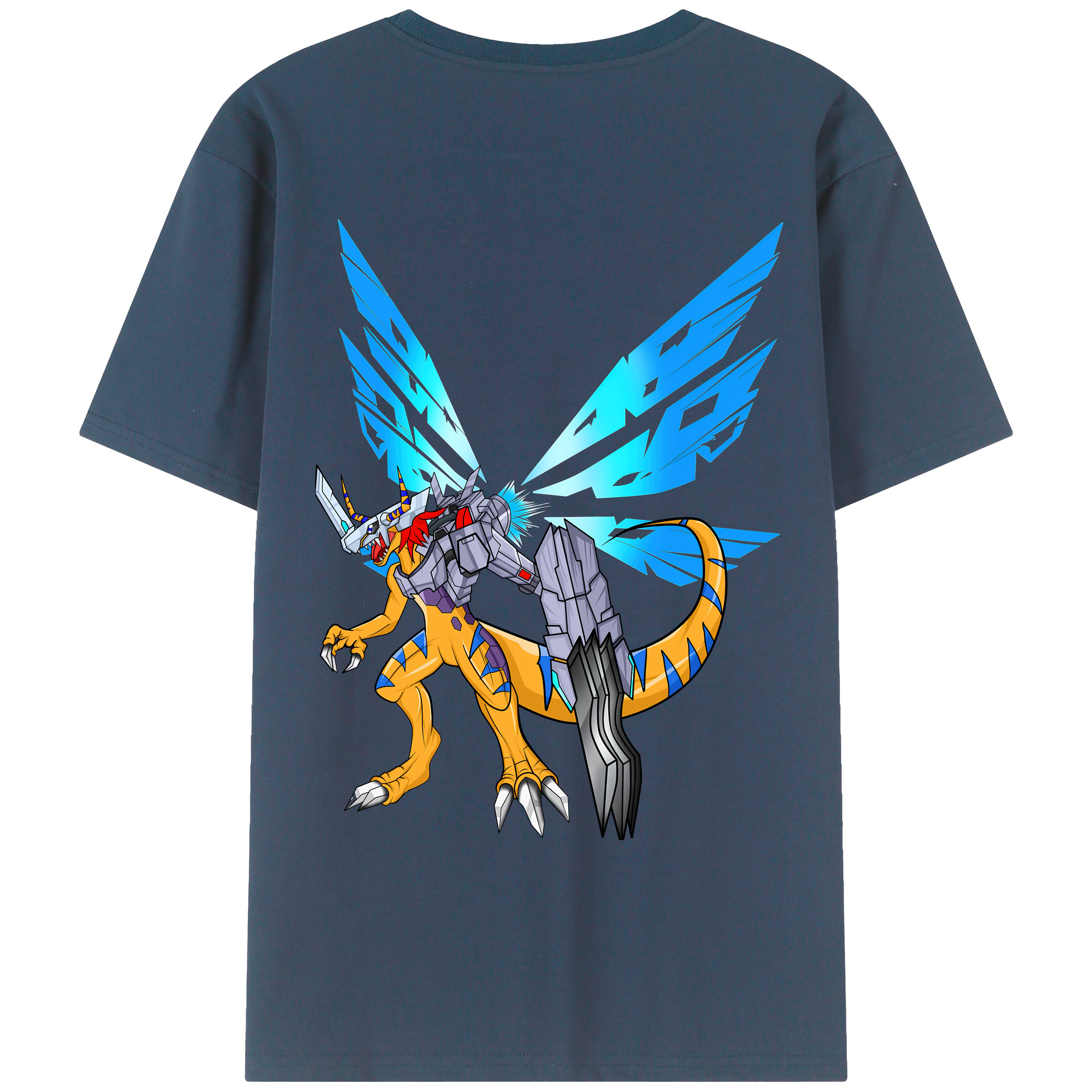 （画像用） Digimon デジタルモンスター/デジモン レディース半袖Tシャツ(バックプリント)