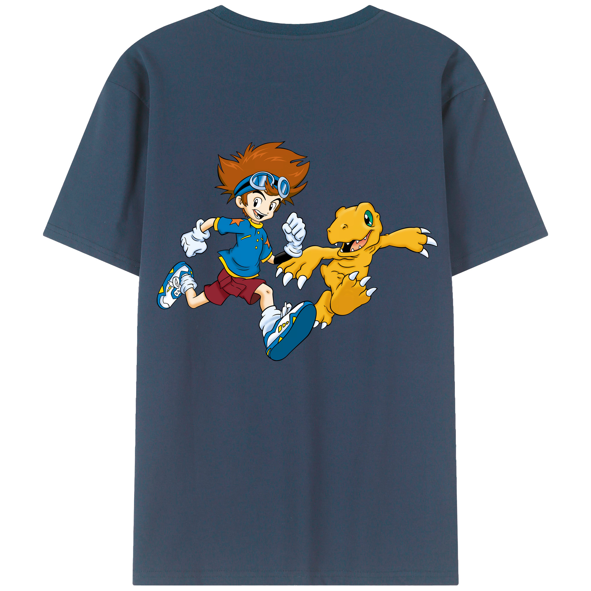 （画像用） Digimon デジタルモンスター/デジモン レディース半袖Tシャツ(バックプリント)