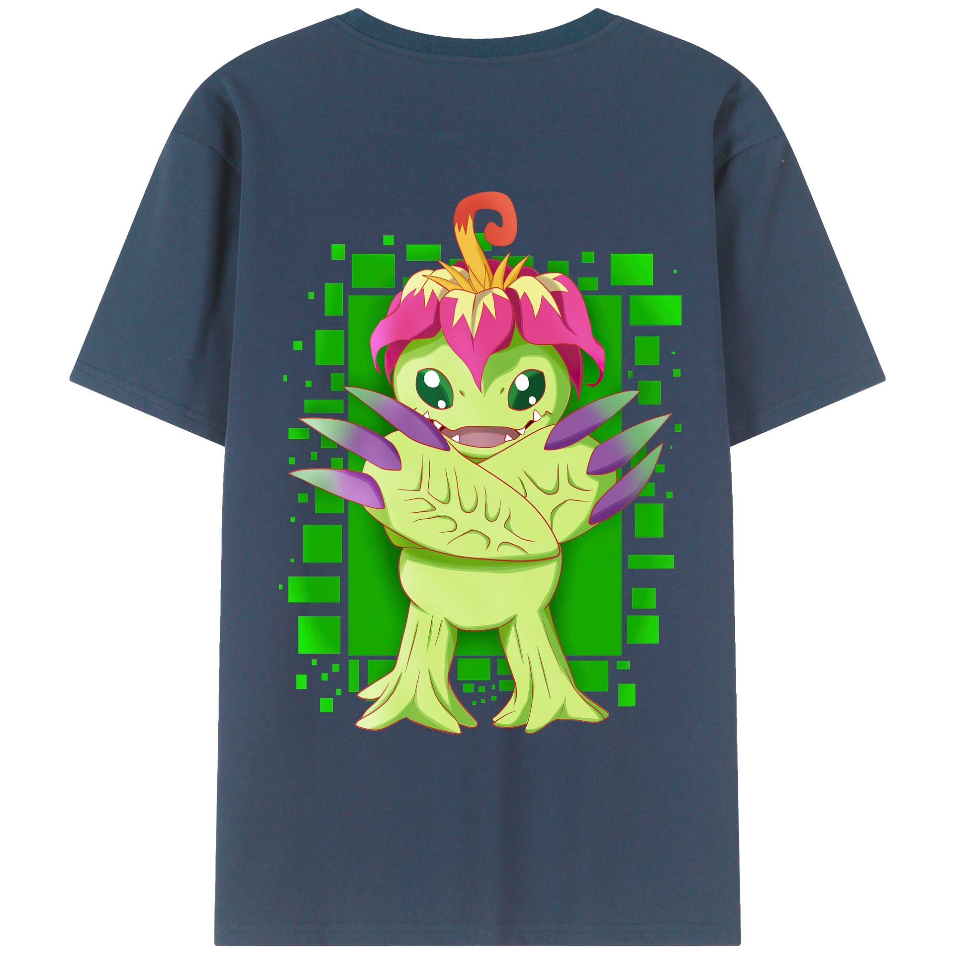 （画像用） Digimon デジタルモンスター/デジモン レディース半袖Tシャツ(バックプリント)