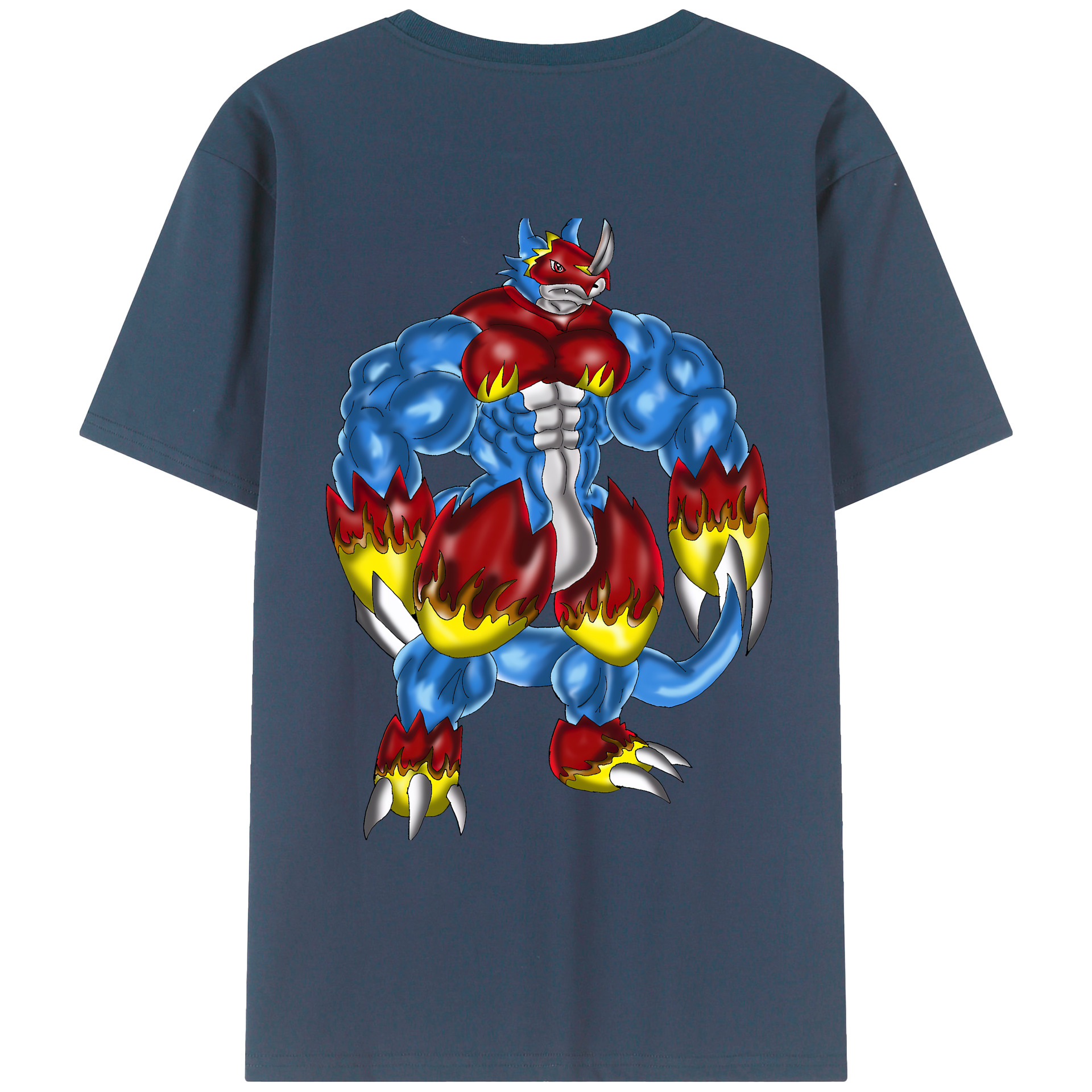 （画像用） Digimon デジタルモンスター/デジモン レディース半袖Tシャツ(バックプリント)