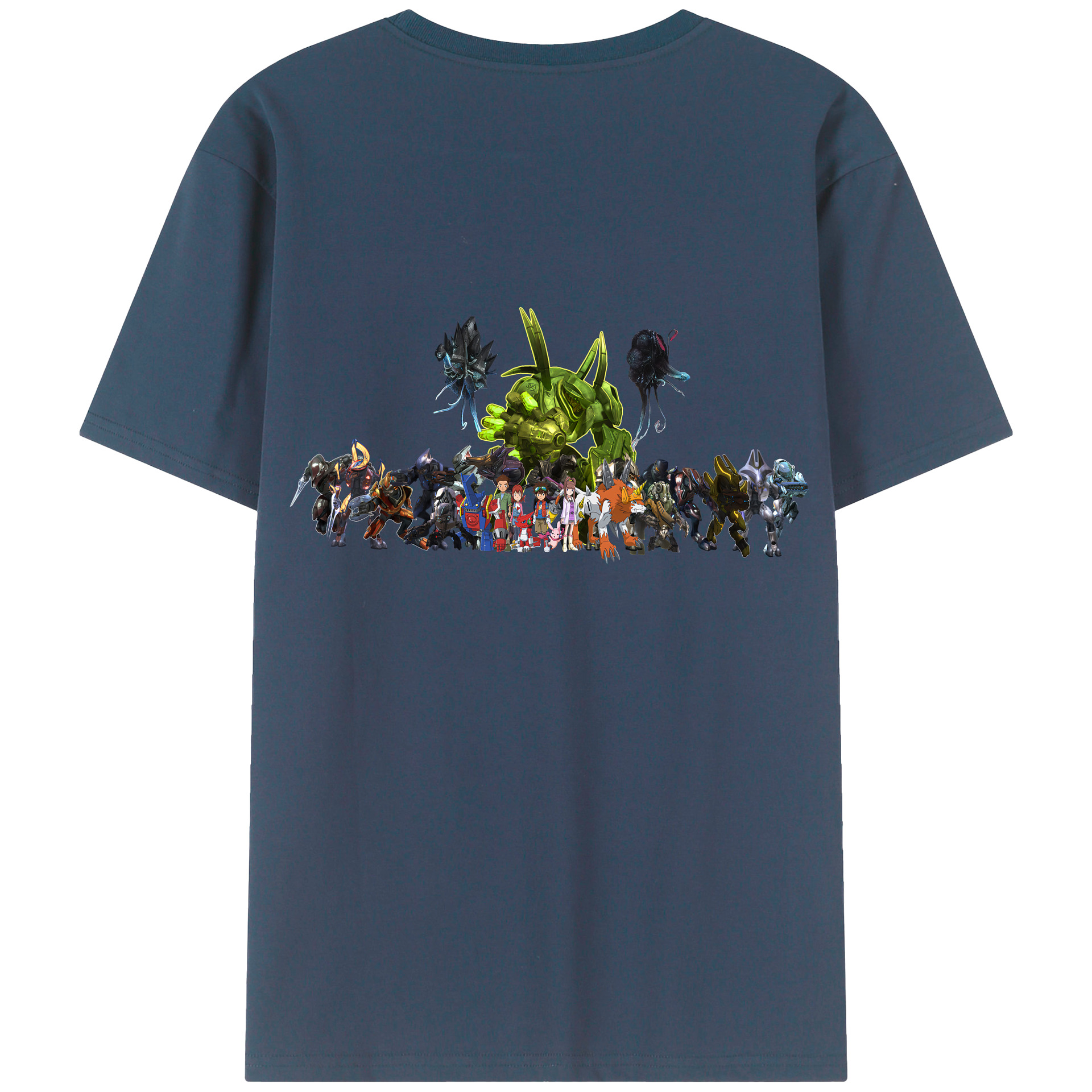 （画像用） Digimon デジタルモンスター/デジモン レディース半袖Tシャツ(バックプリント)